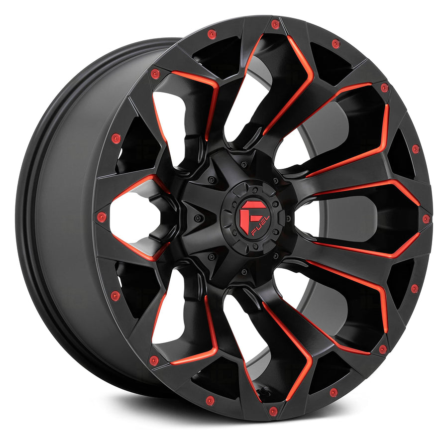 D787 Fuel 1PC M-BLK RD-MILL -18MM 20X10 8X180 - D78720001847