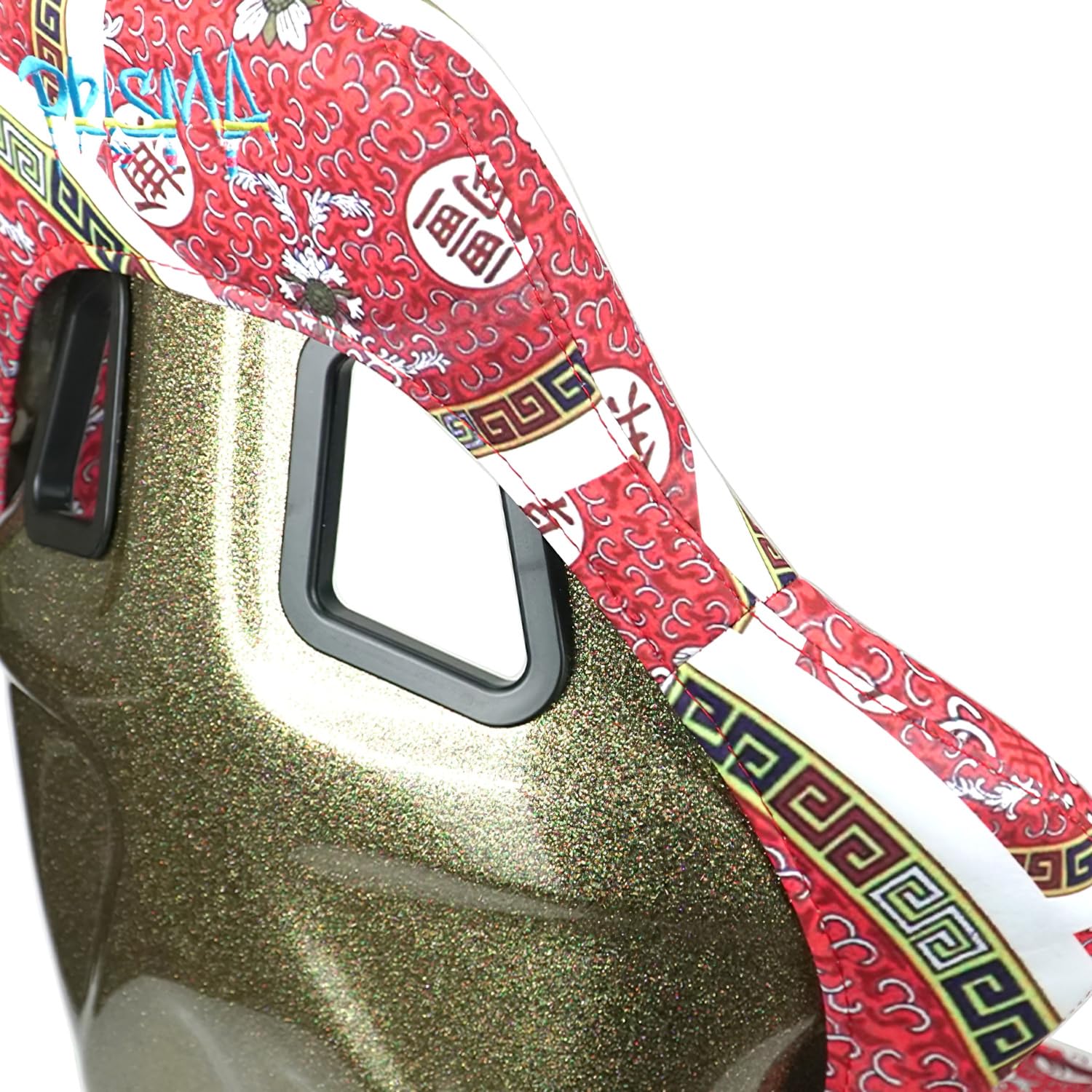 NRG Innovations Left, Right Front Prisma Fixed Back Bucket Racing Seat Compatible With Vehicle with Aftermarket Seat Brackets, 24" W X 36" H X 18" D, NRG-FRP-302-DYNASTY