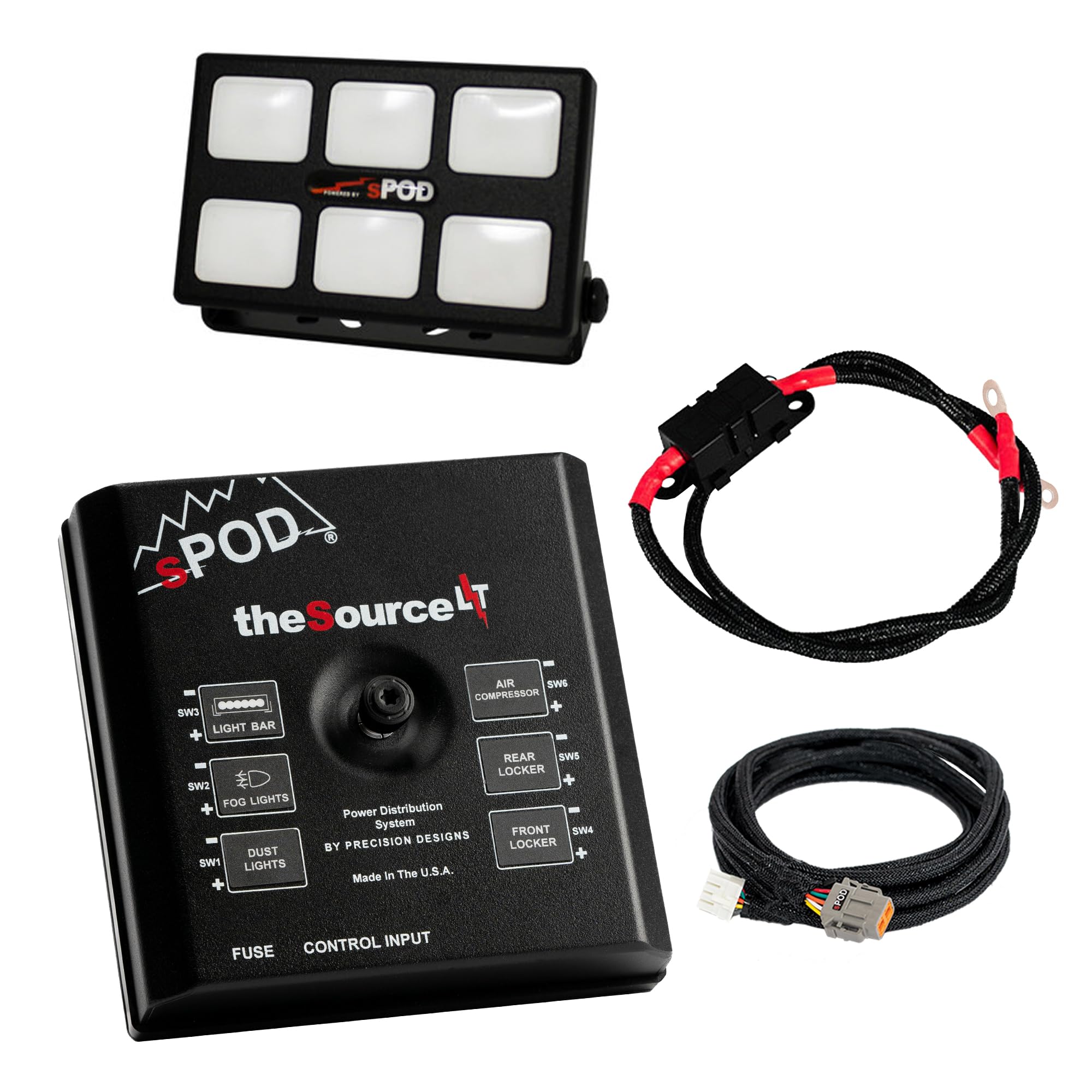 Mini6 w/ SourceLT for Universal w/ 36 Inch Battery Cables sPODS