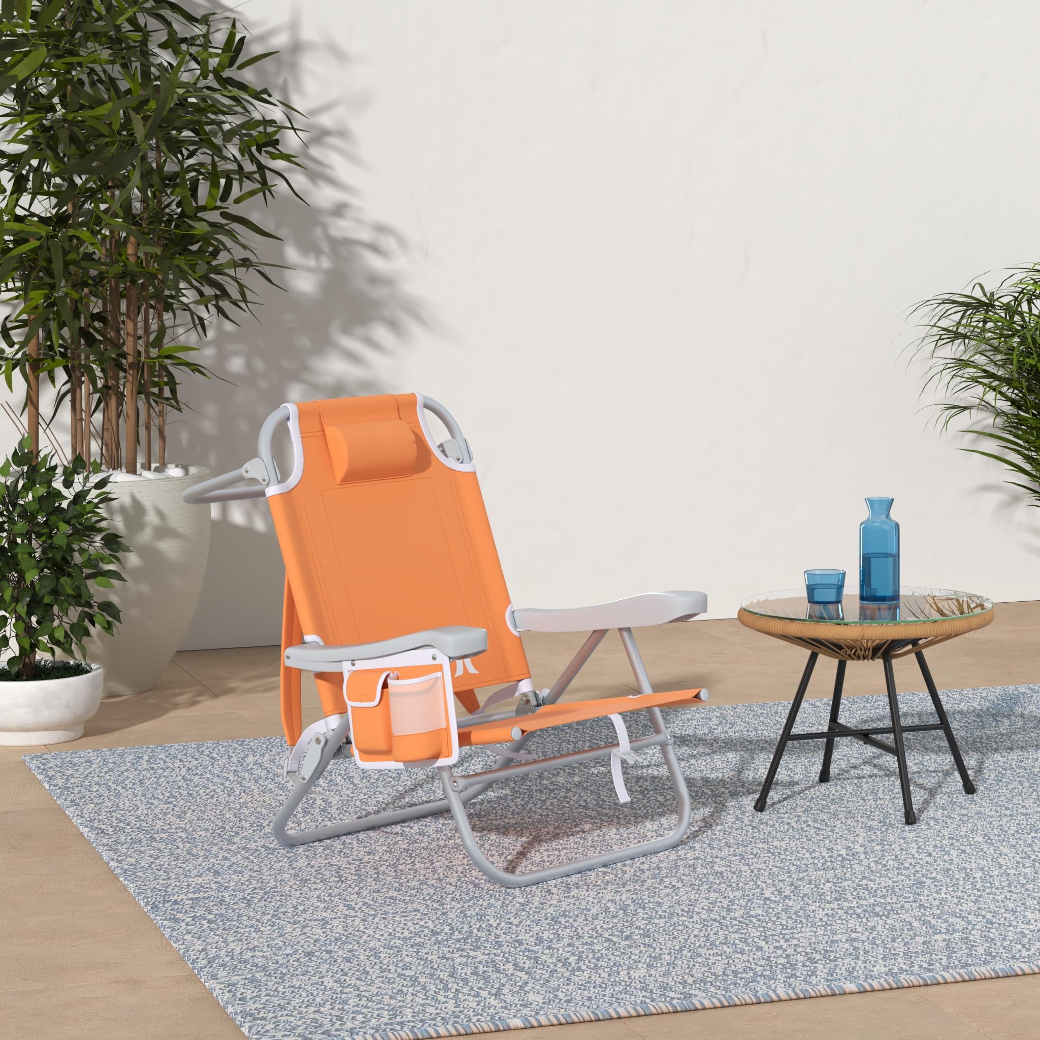 Papaya Hurley Deluxe Backpack Outdoor Chair, One Size