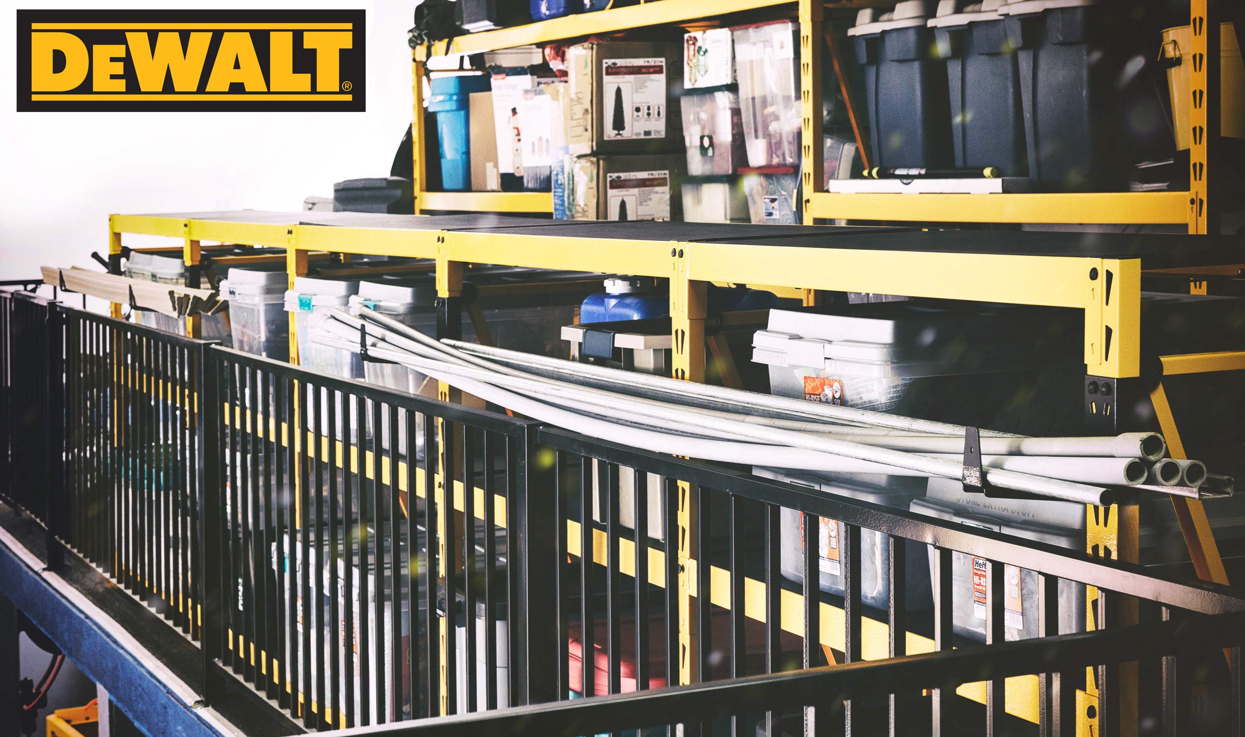 Dewalt 6-Inch 2-Piece Cantilever Bracket Set for Dewalt only Workshop Shelving/Storage, Steel, Holds Up to 50 lbs. per Bracket
