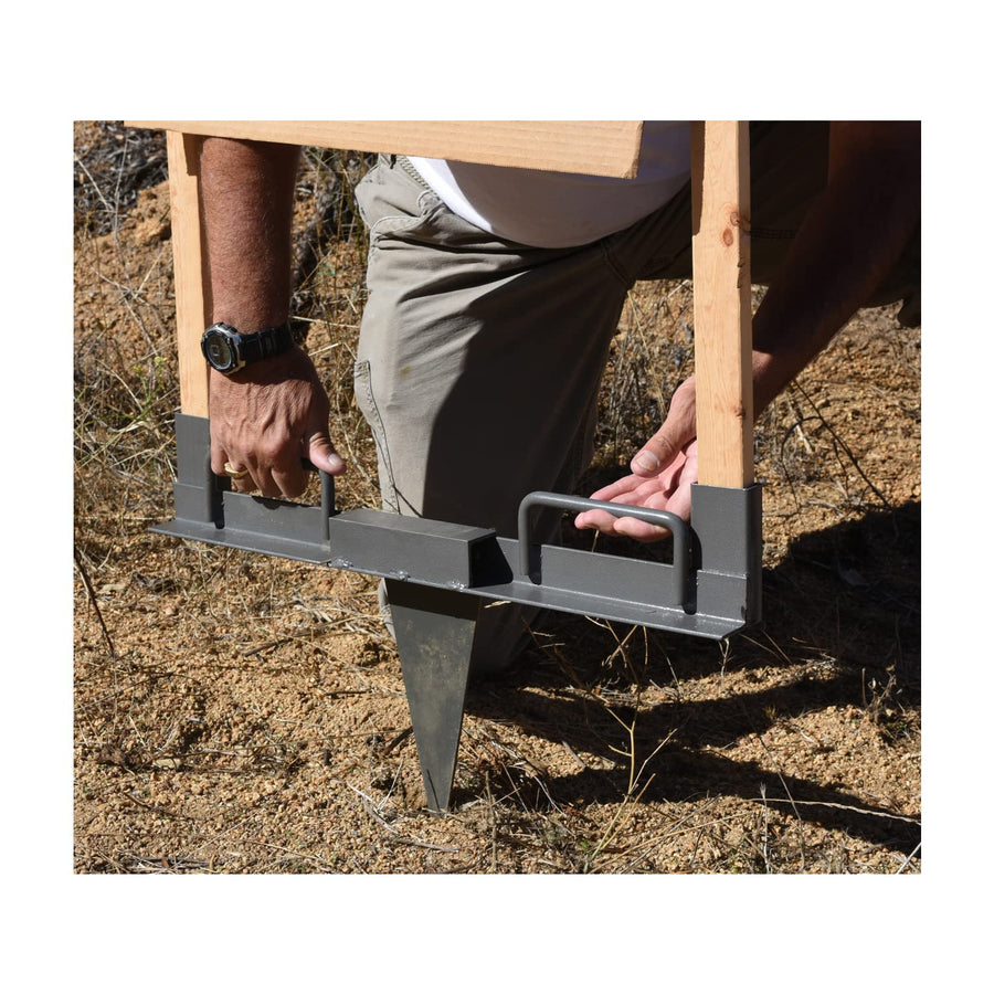 24" Birchwood Casey Steel Target Stand with Spike - Durable Powder-Coated Metal Target Base Stand for Shooting