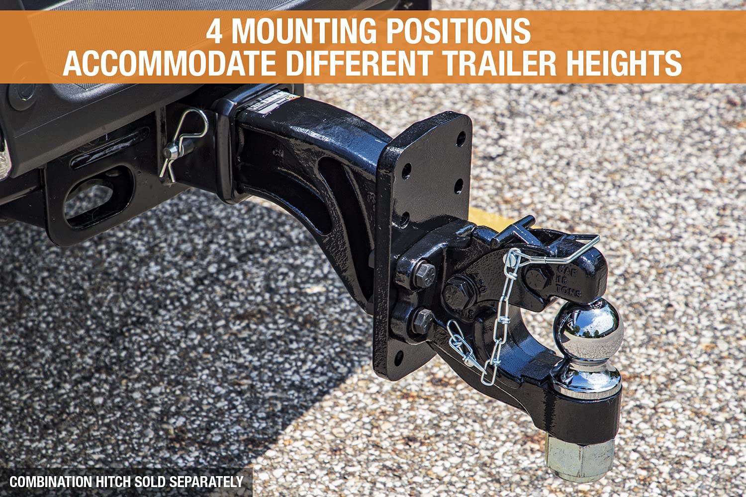 PM3109 Buyers Products Pintle Hook Mount – 4 Position Adjustable Trailer Hitch Receiver for 3 Inch Trucks, 30,000 lb MGTW – Heavy-Duty Tow Hitch, 6,000 MVL Rated, 10"