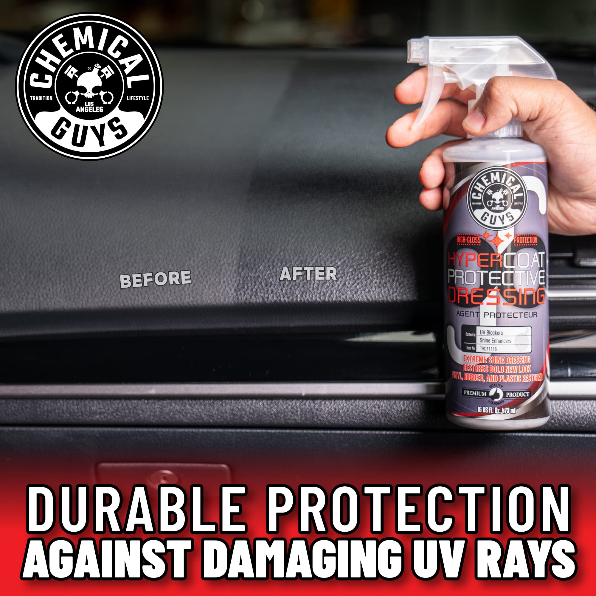 Chemical Guys G6 TVD111 HyperCoat High Gloss Coating Protectant Sprayable Dressing (Works on Vinyl, Rubber, Plastic, Tires and Trim) Safe for Cars, Trucks, Motorcycles, RVs & More, 128 fl oz (1 Gal)