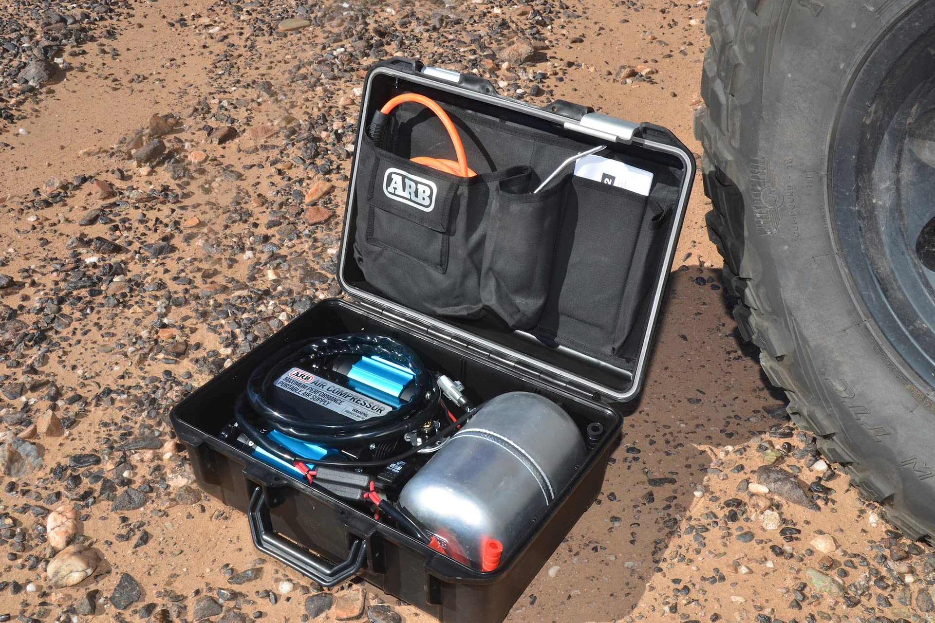 12V ARB (CKMTP12) High Performance Twin Motor Portable Air Compressor