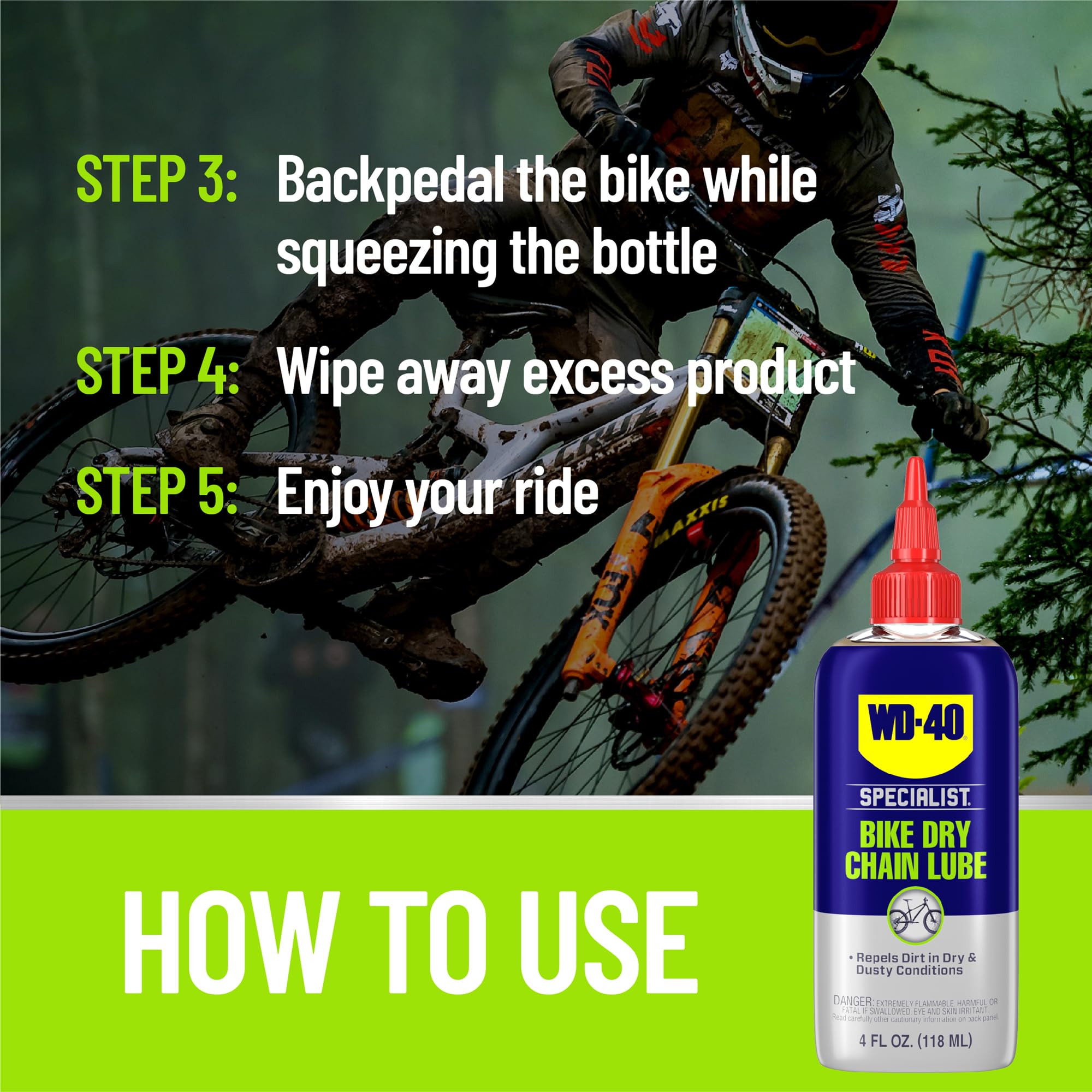 Bike Dry Chain Lube WD-40 Specialist, 4 OZ