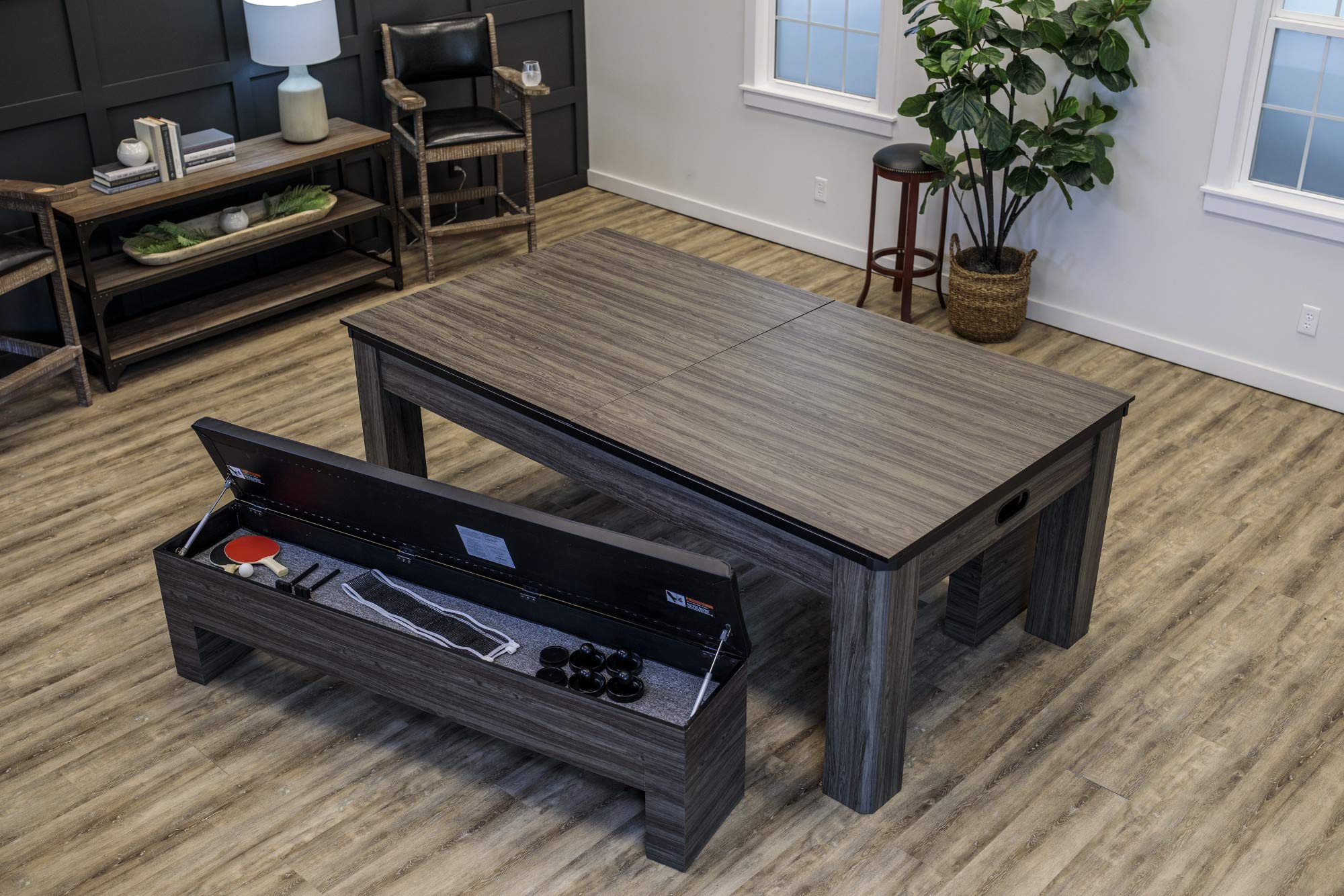 Northport Atomic 3-in-1 Dining Table with Air-Powered Hockey and Table Tennis