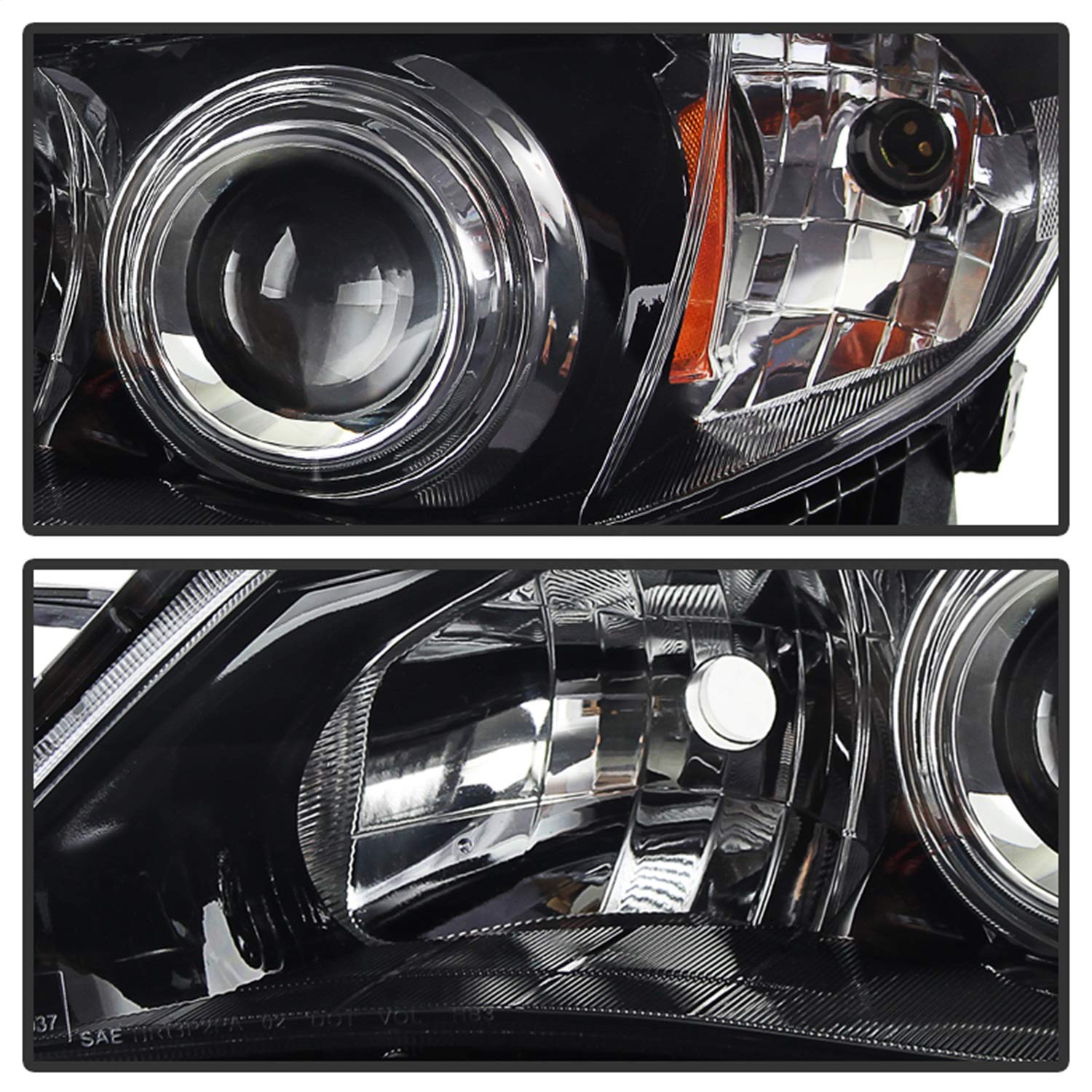 Subaru Impreza Halo Headlight, Black Xtune HD-JH-SI08-AM