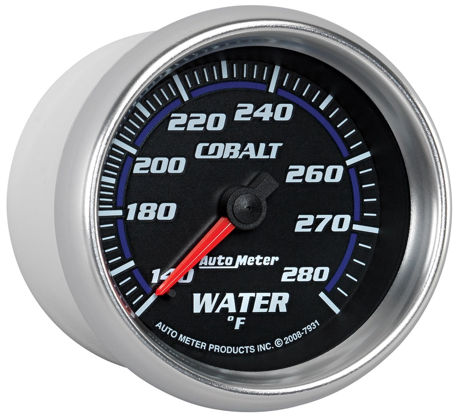 Auto Meter Cobalt 2-5/8" 140-280 Degree F Mechanical Water Temperature Gauge 7931