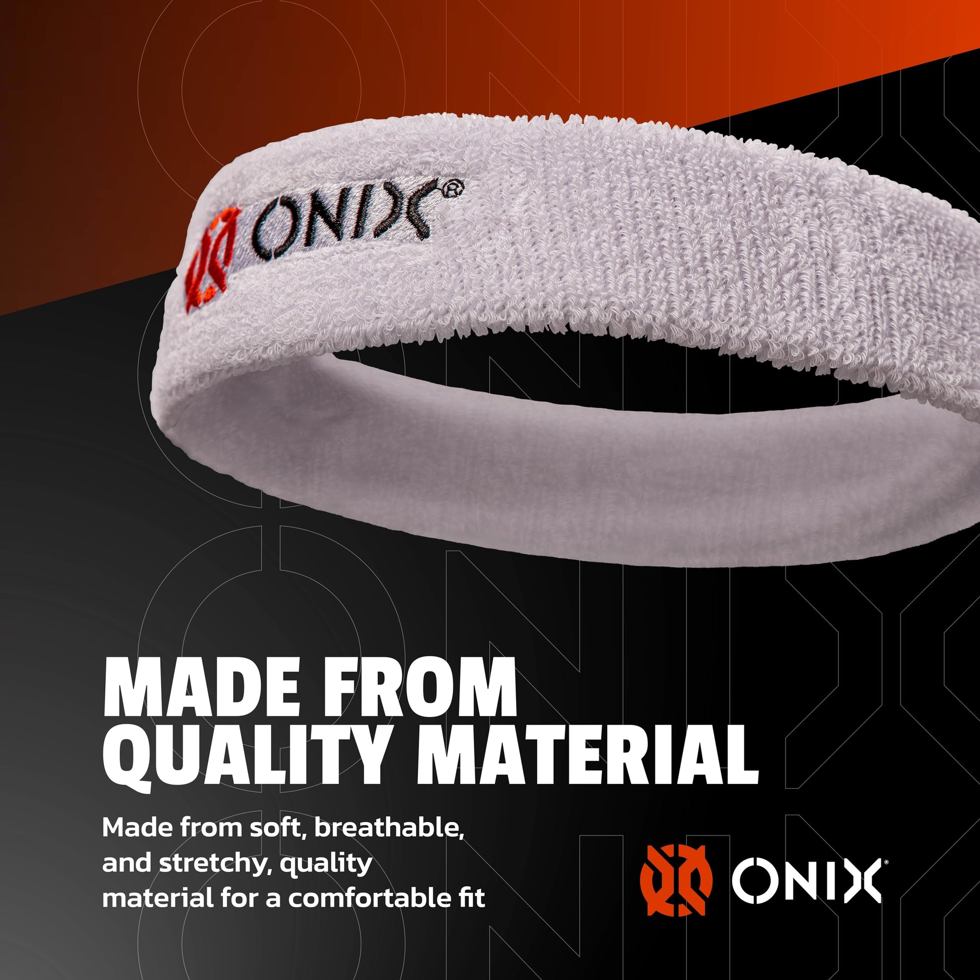 Black ONIX Pickleball Sweat Absorption Headband
