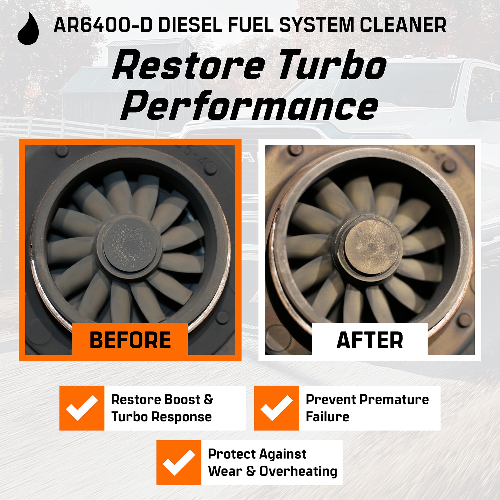 Diesel Fuel System Cleaner Archoil AR6400-D - Cleans Injectors, Turbo, DPF & EGR