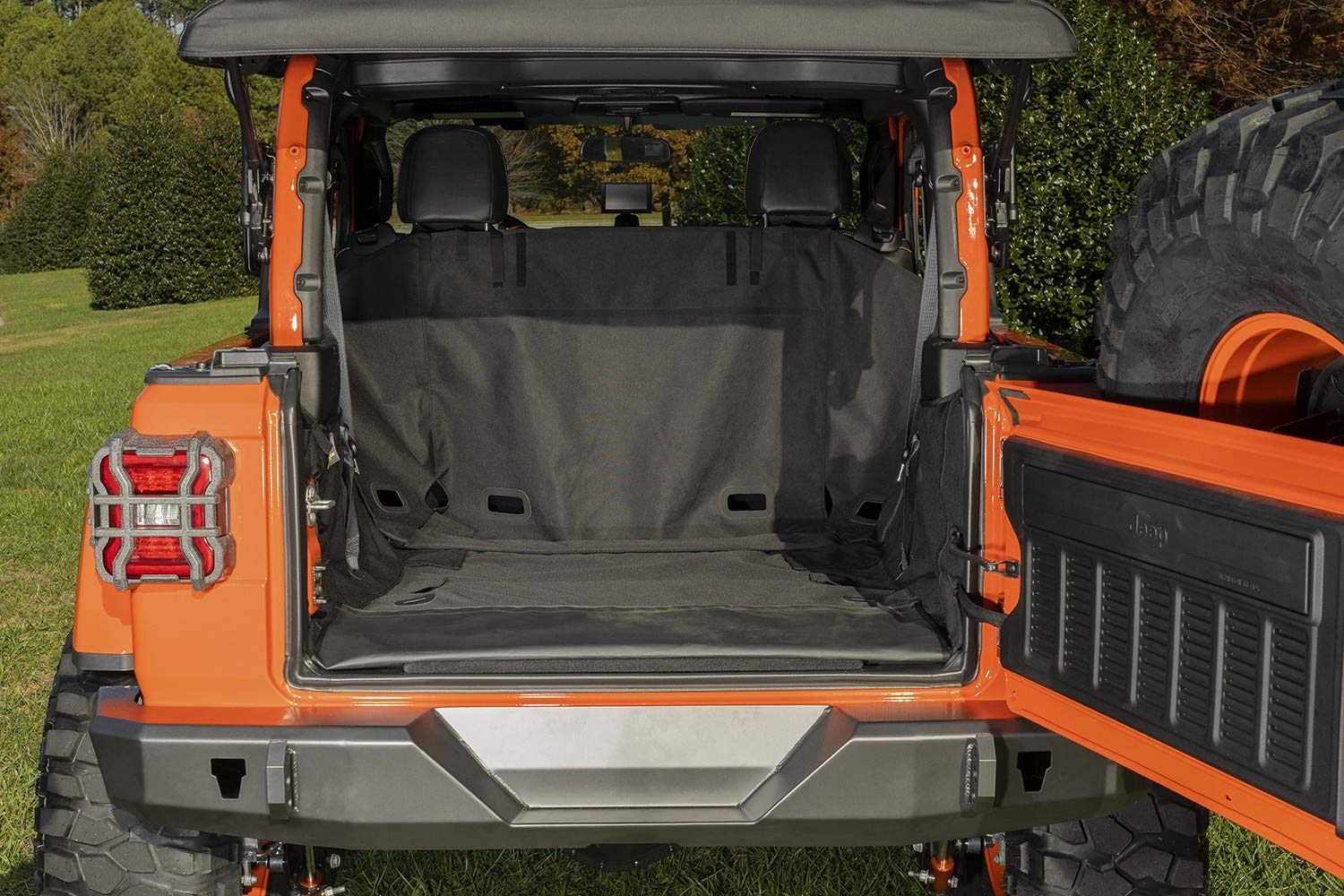 C3 Cargo Cover Rugged Ridge for Jeep Wrangler JL | 13260.14 | Fits 2018-2025 Jeep Wrangler JL 2-Door