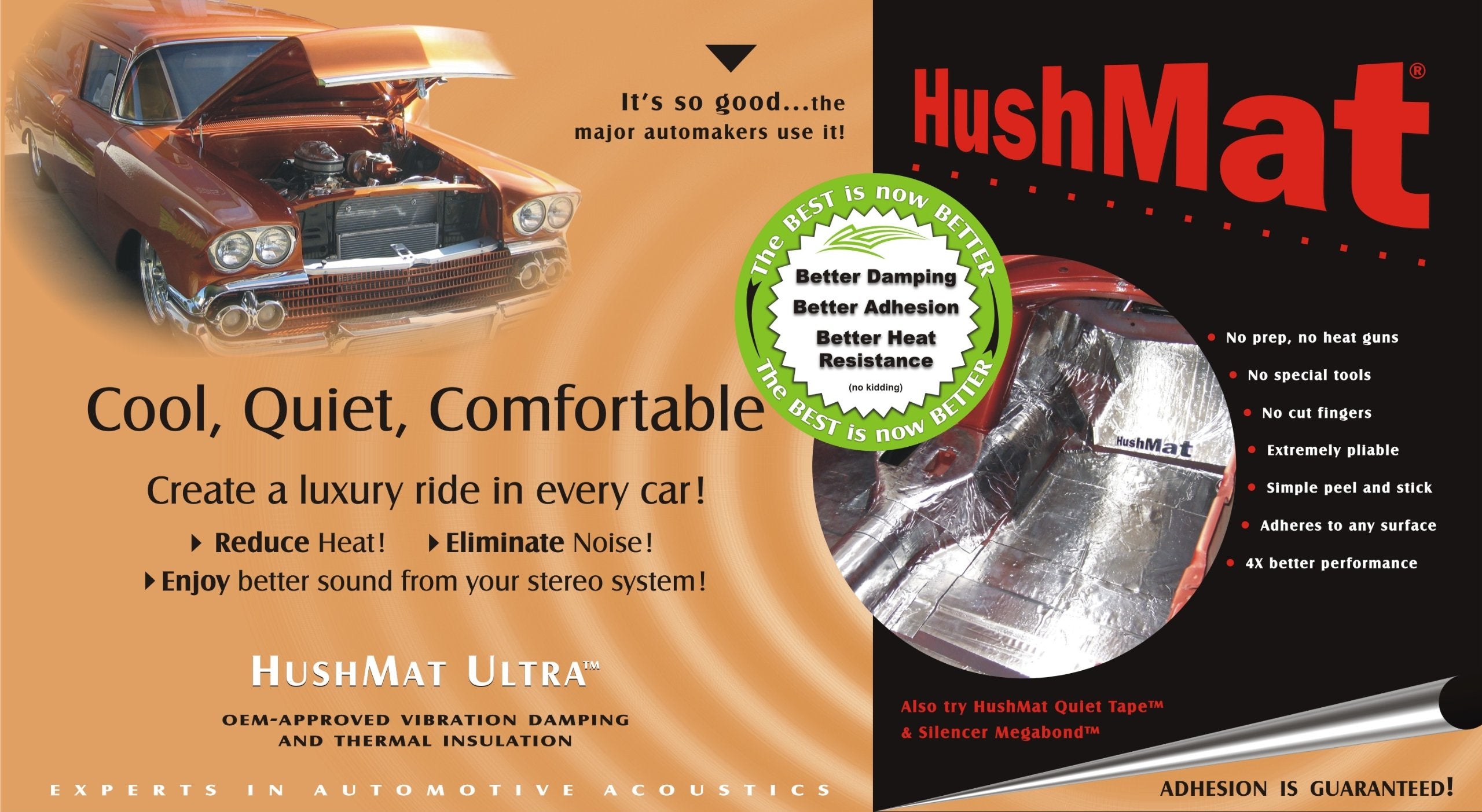 Ultra Silver Foil HushMat Cargo Kit with Damping Pad - 16 Piece