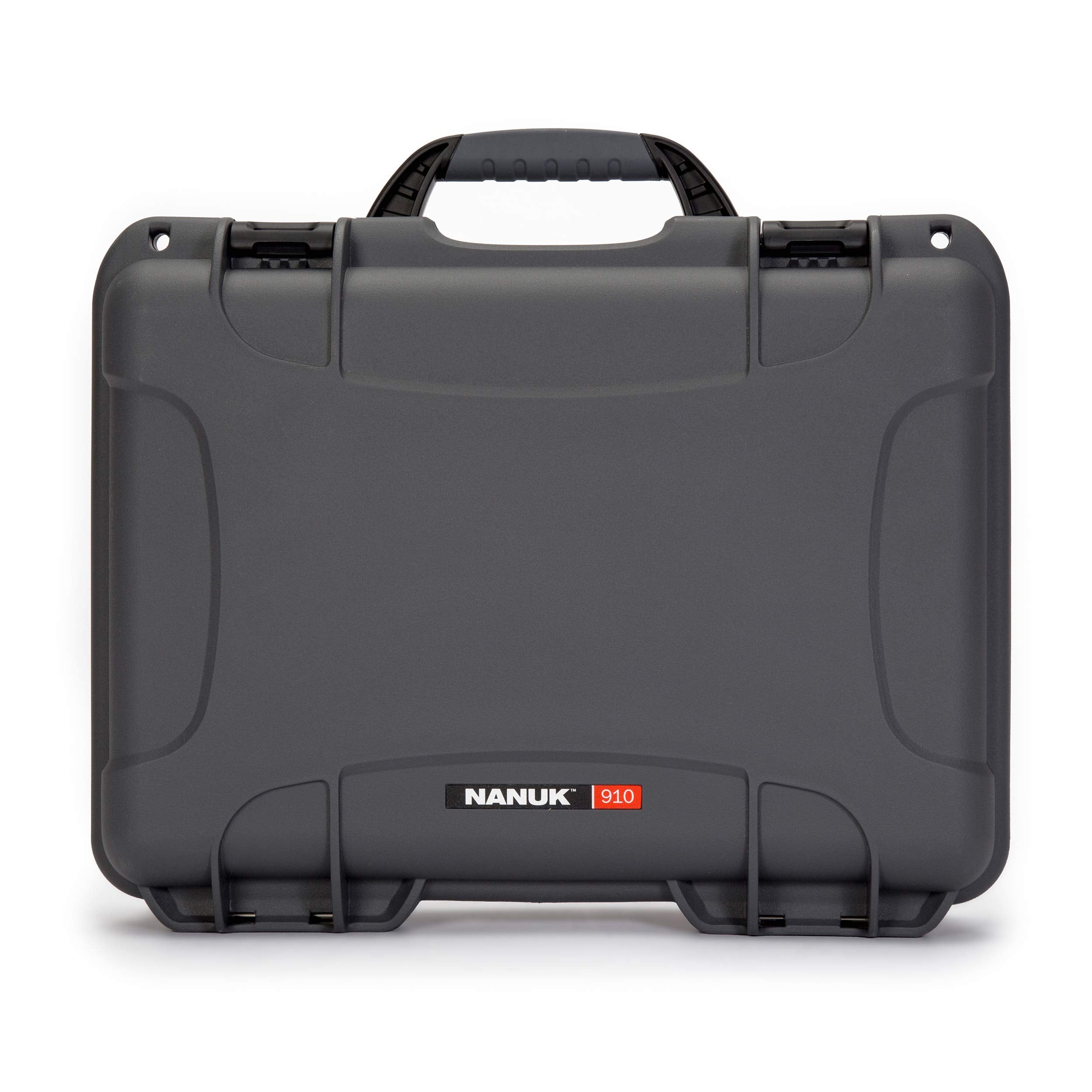 Waterproof Nanuk 910 Carry-on Hard Case with Foam Insert for DJI Mavic Mini 2 Fly More - Graphite