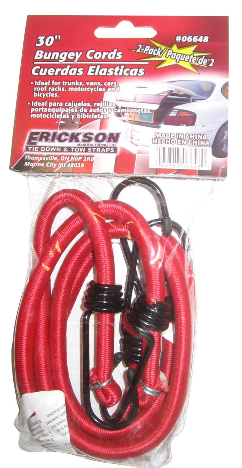 30" Bungey Cord, Erickson (Pack of 2)