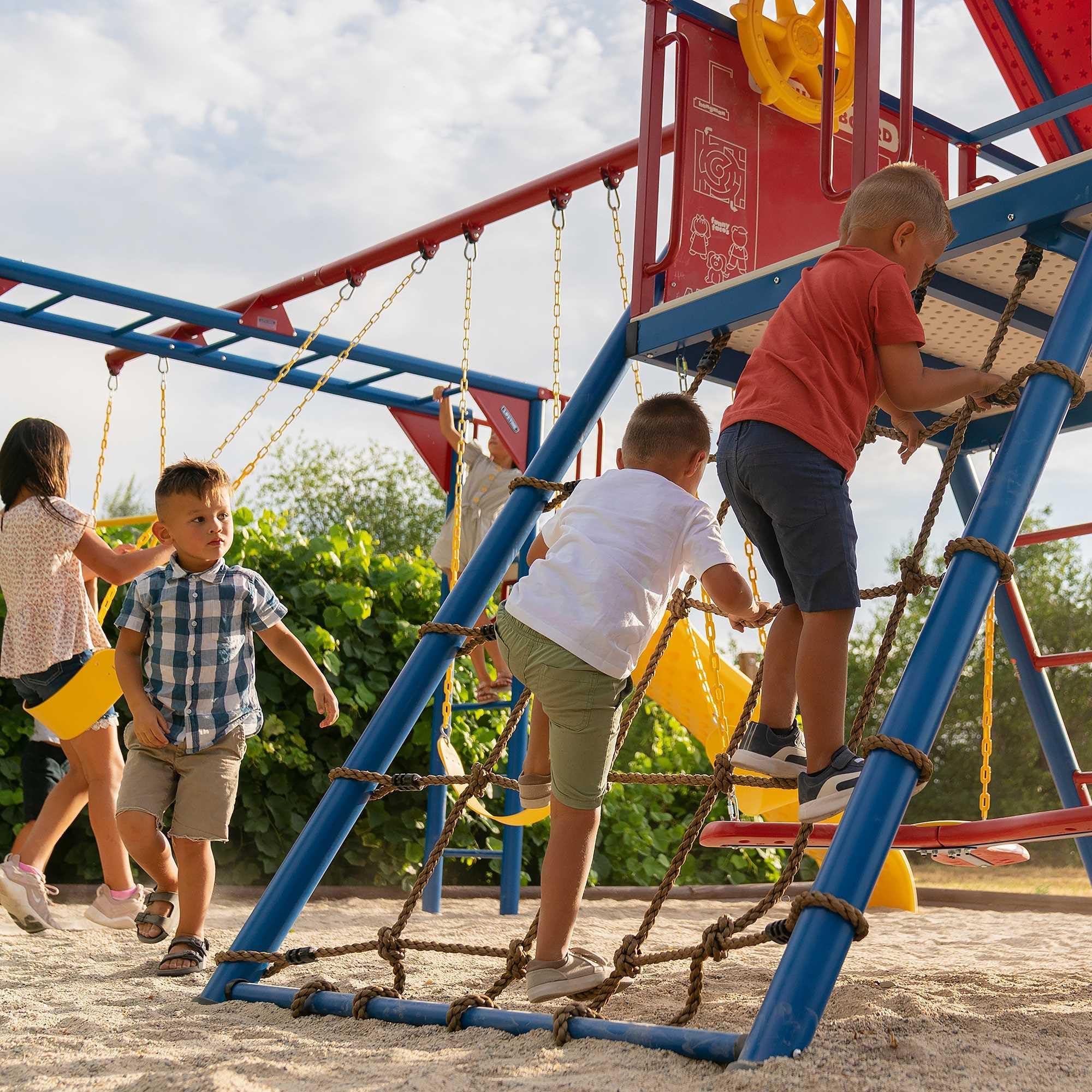 Big Stuff Lifetime Deluxe Swing Set Playset, Primary