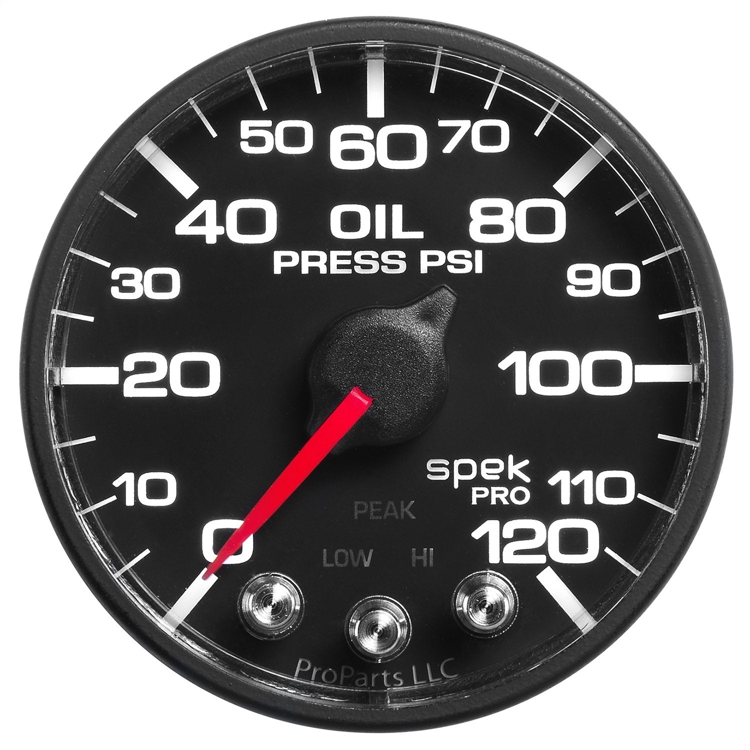 Gauge AUTO METER P525328 Oil Pressure (Spek-Pro - Nascar 2-1/16" Oil Press, 0-120 Psi, BFB, ECU, Spek)