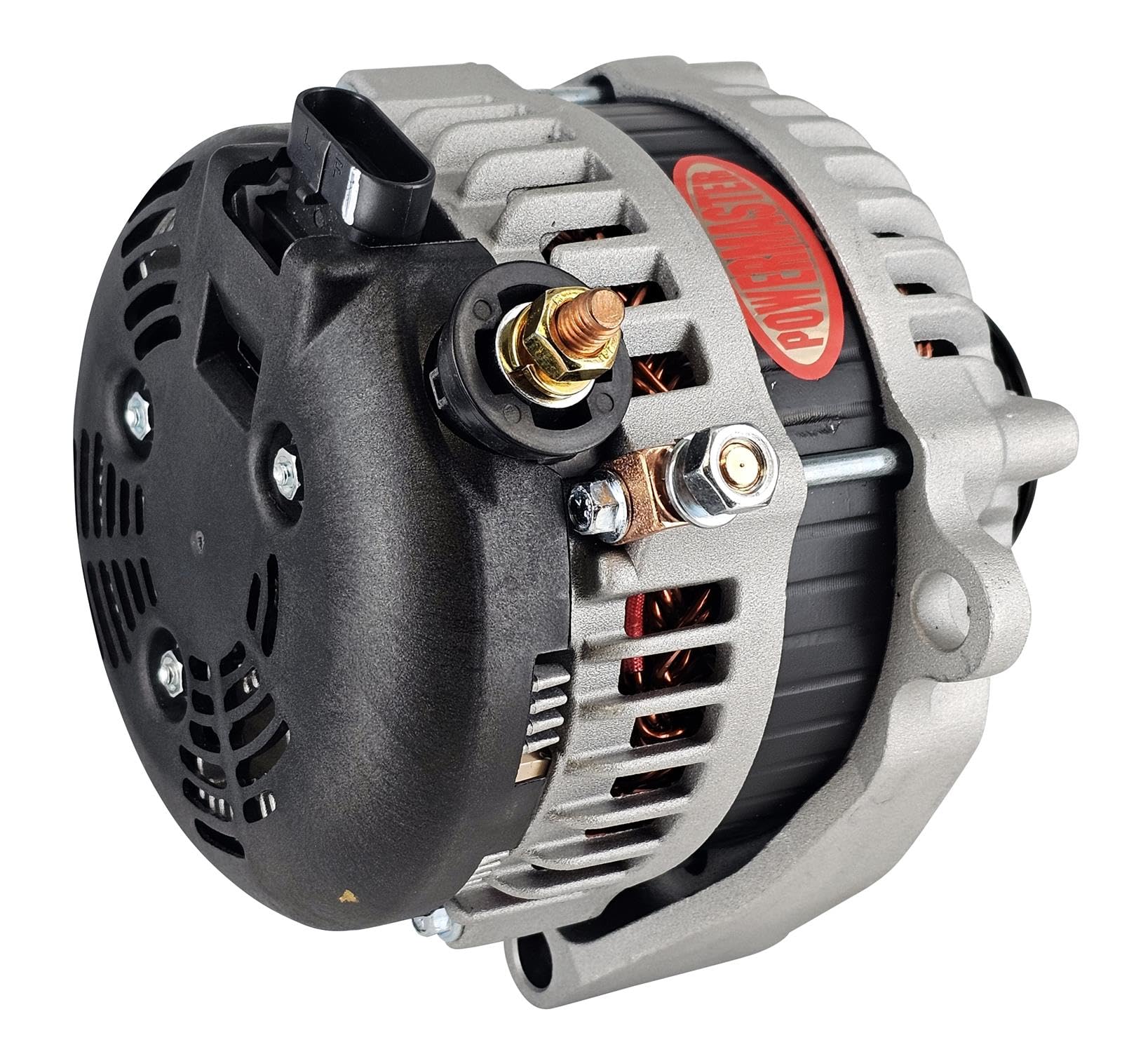 Alt Denso Powermaster Natural 245A 6 Grv 2-2" Spool Mt w/Dash Light