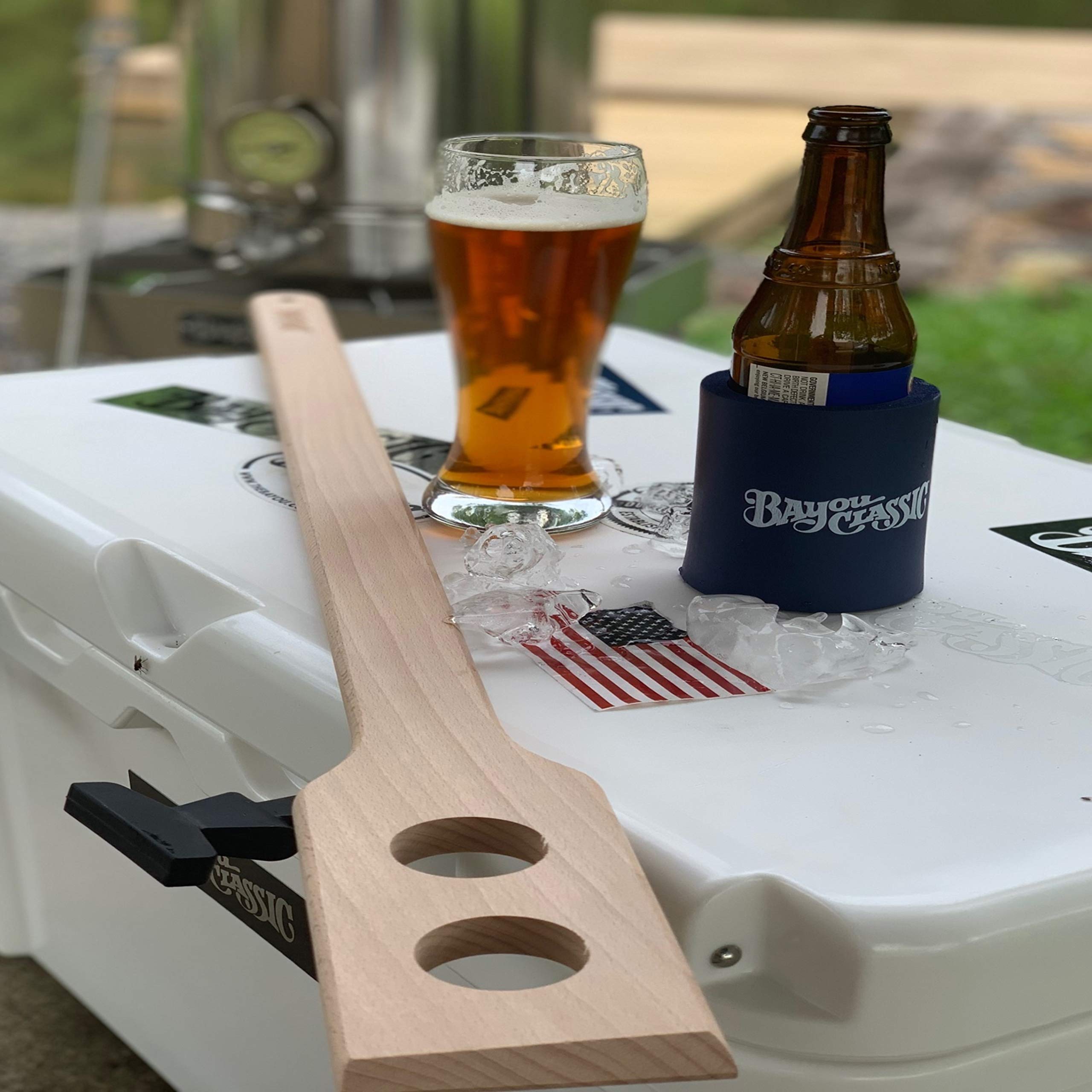 Bayou Classic 1052 Mash Paddle 35.5-in Beech Wood Features to Allow Grain Pass Through Perfect Stir Paddle for Most Large Batch Cooking