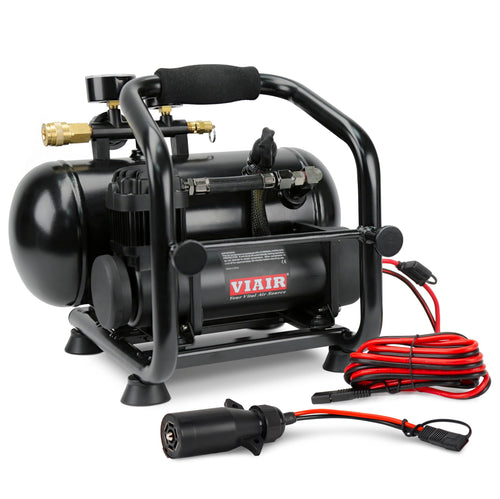 VIAIR 380C Compressor Plug-N-Play, 12V, 1.5 gallon tank, 200 PSI Rated with 7-way Power Access, for nailing, air tools, tire inflation