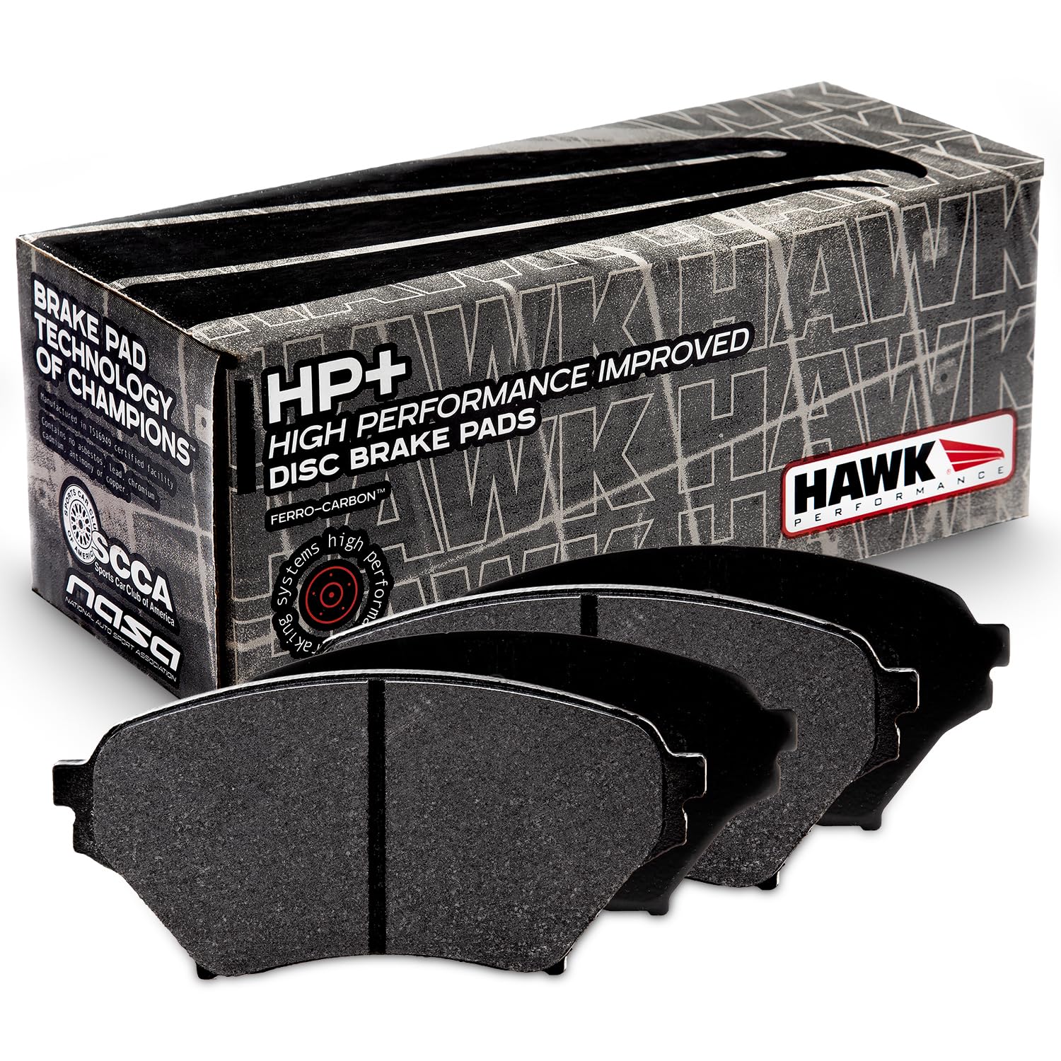 Hawk Performance HP Plus HB431N.606 Crossover Street/Motorsport Brake Pads