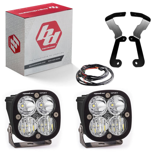 Baja Designs A-Pillar Light Kit Squadron Sport LED for GMC Sierra 1500 Truck- 2 PCS LED with Wiring Harness