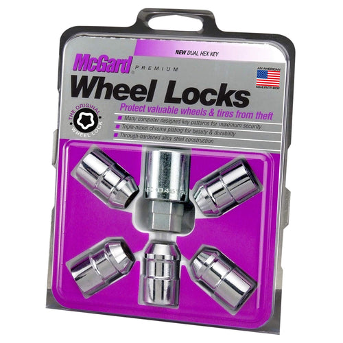 Chrome Cone Seat Wheel Lock MCGARD (1/2"-20 Thread Size) - Set of 5