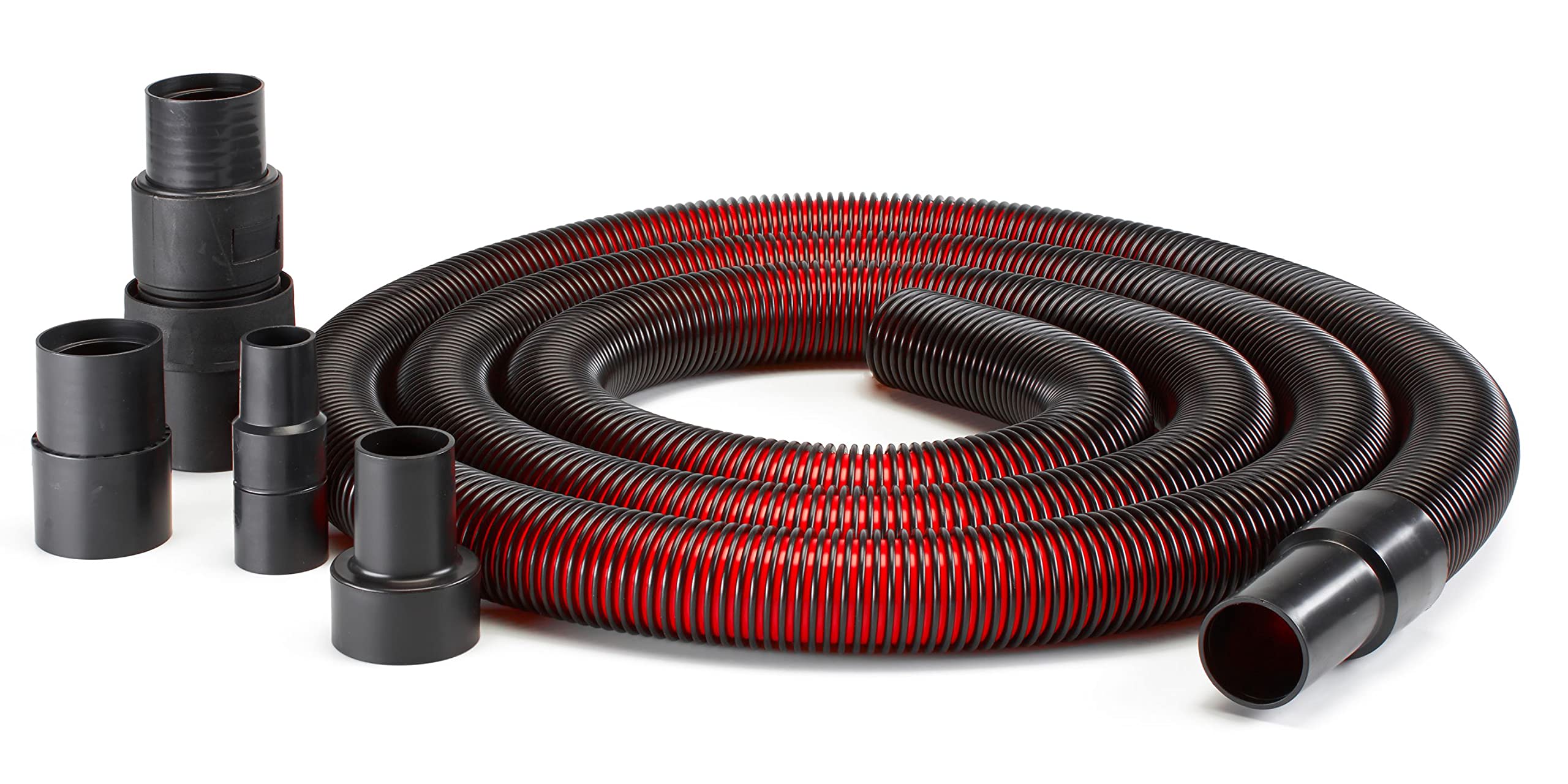 Premium Crush-Resistant Shop-Vac Hose, 1.5 Inch Diameter x 12 Ft Length