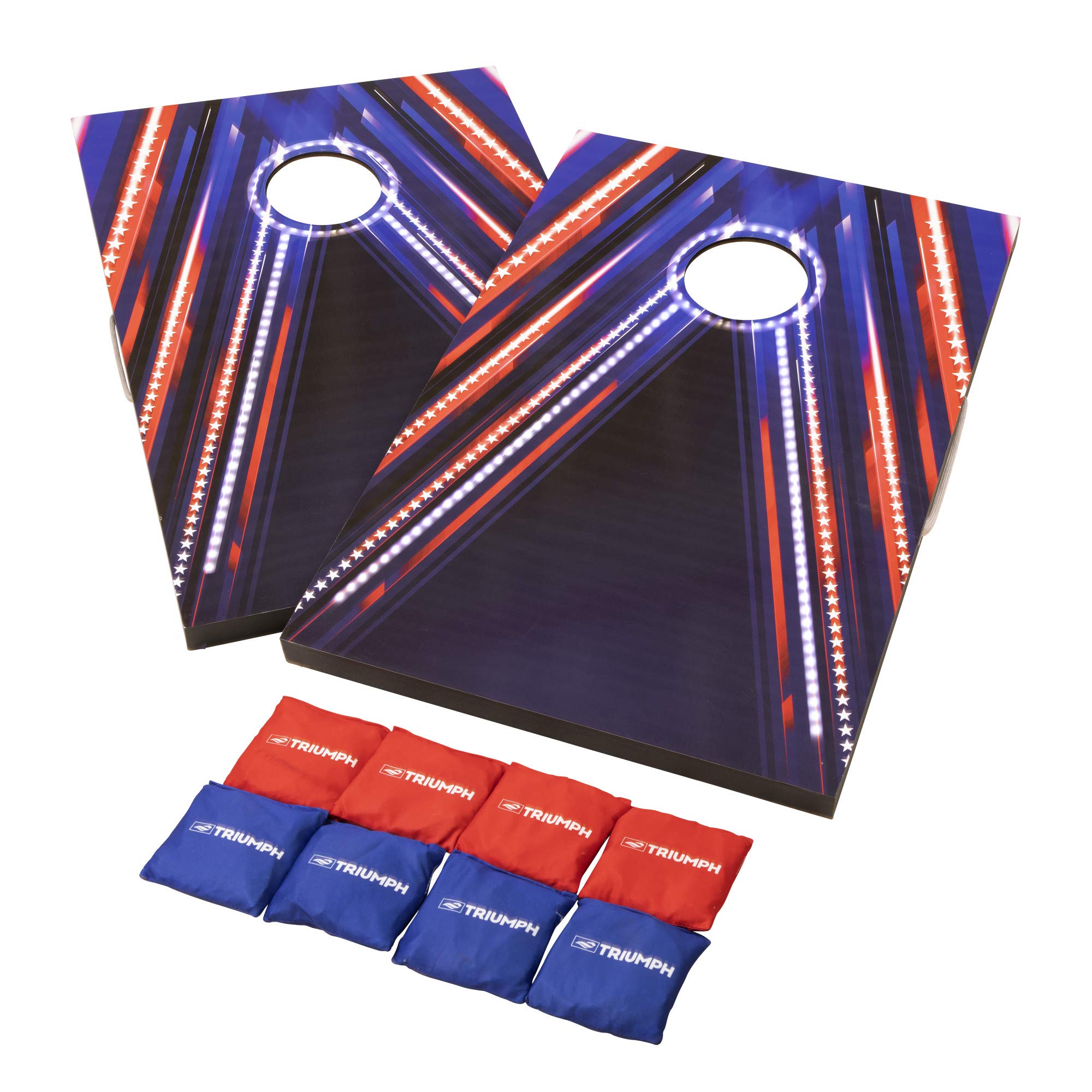 Triumph Sports 2x3 Triumph LED Cornhole Set - Firework Edition