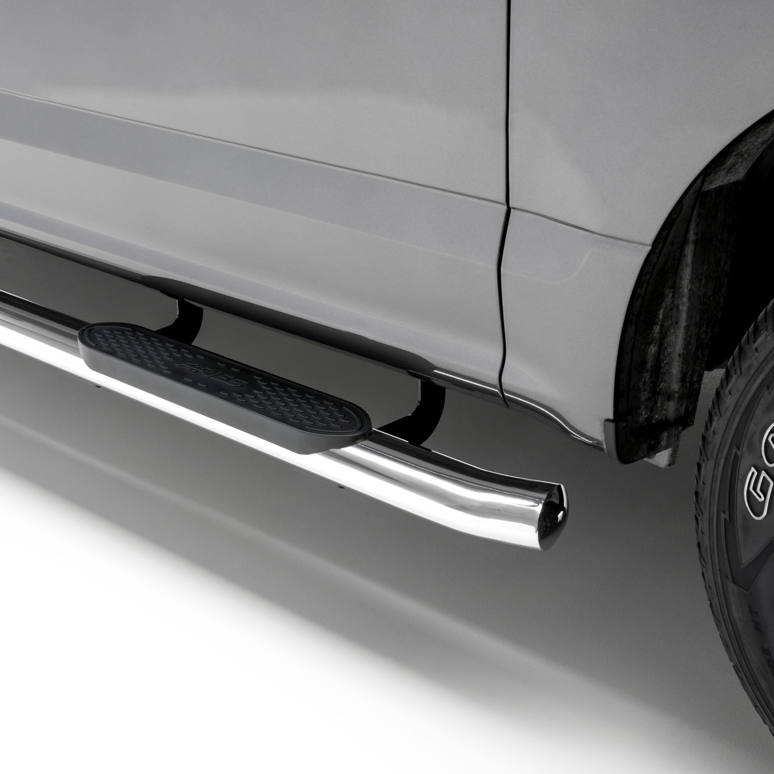 4-Inch ARIES Polished Stainless Steel Nerf Bars, Select Toyota Tundra CrewMax