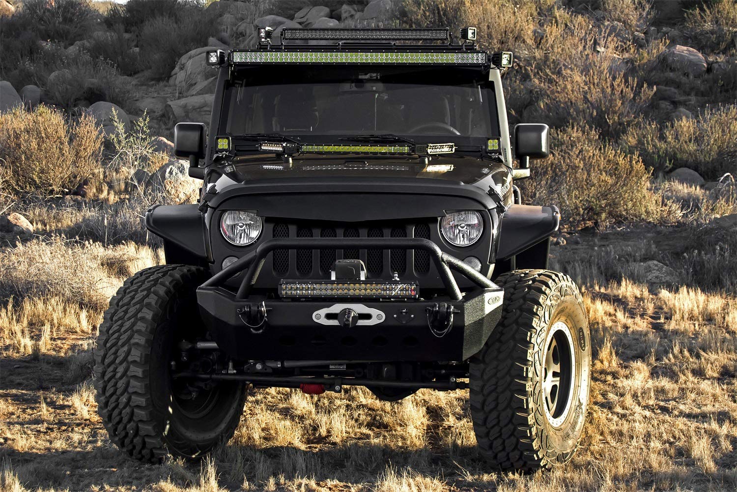 ZROADZ LED Pod Light Mount (JEEP Wrangler Roof Side Extra) Z334811, Black