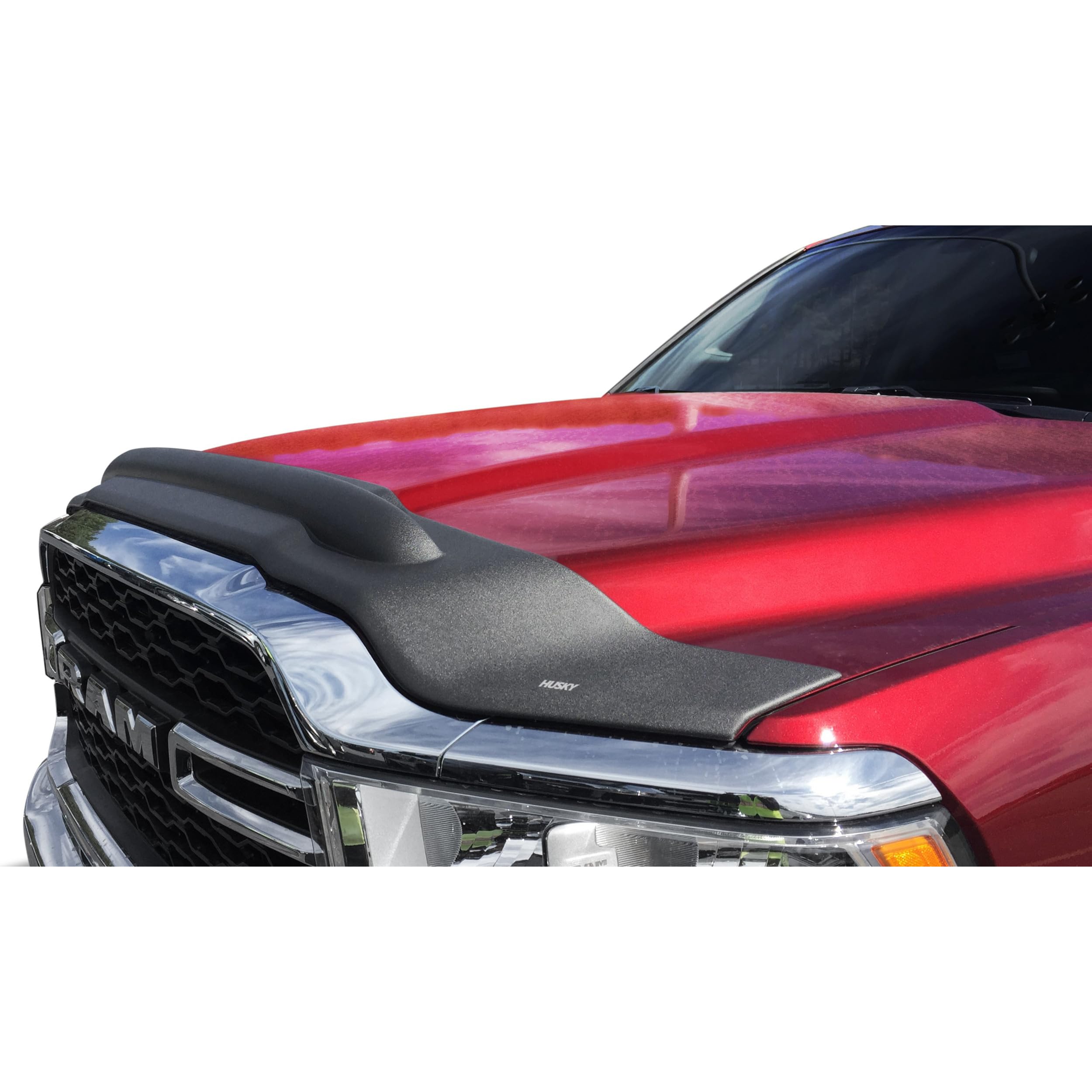 Aeroskin II Hood Protector Husky Liners | Fits 2010-2018 Dodge Ram 2500, 3500 | Low Profile Deflector/Bug Shield - 1 pc., Textured Black | 2830051