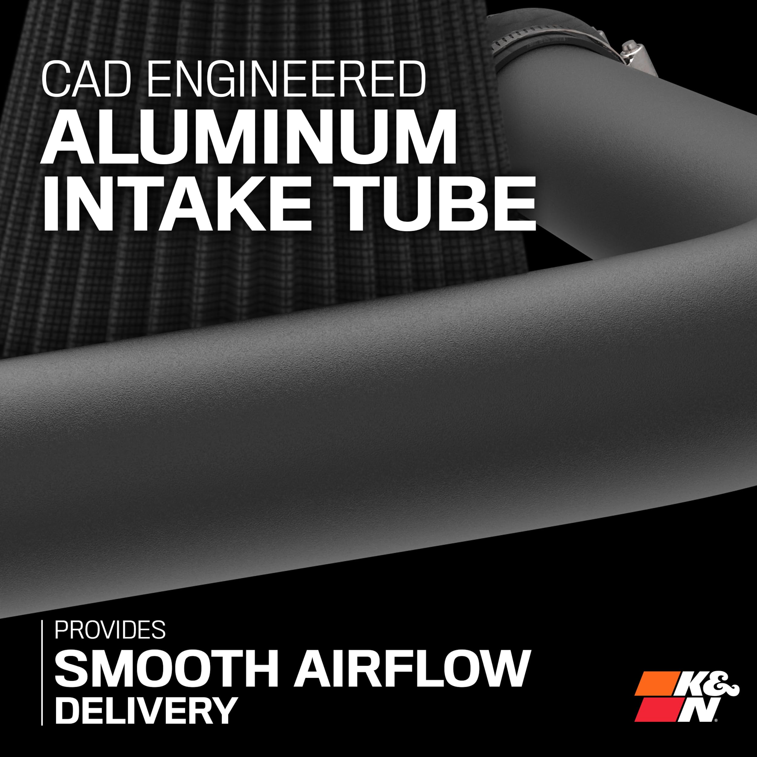 K&N Cold Air Intake System: High-Flow Air Filter, Towing & Increase Performance: Compatible with 2020-2025 Jeep: Gladiator, Wrangler, JL, 71-1576
