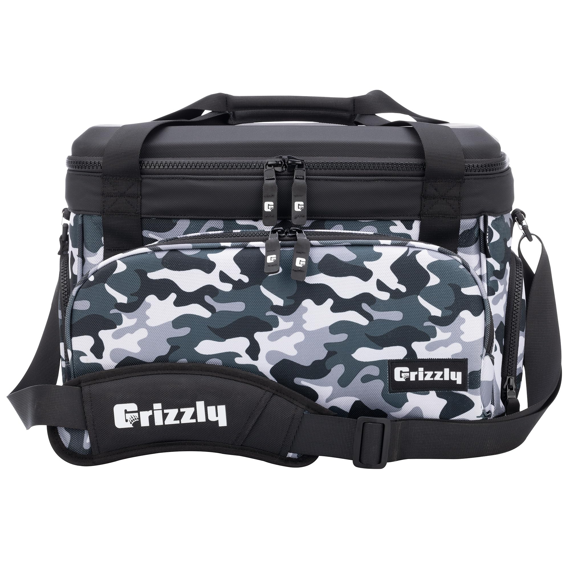 Drifter Grizzly 20 Soft Sided Cooler | 20 qt Flip-Top Cooler Bag | Ice Chest for Beach Boat Camping Fishing Hiking Hunting Picnic | Lightweight Portable Insulated Waterproof | White Bubble Snow Camo