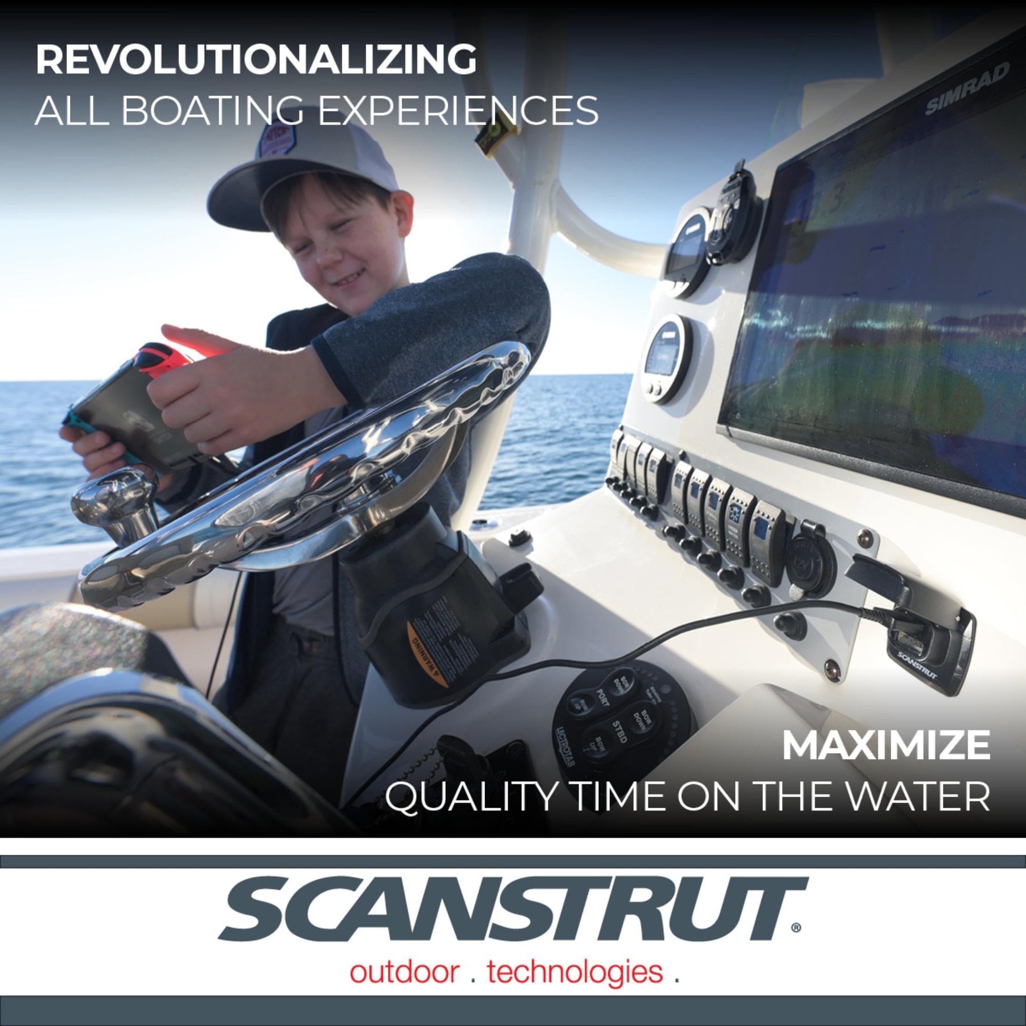 Flip Pro Scanstrut Fast Charge Dual USB Socket