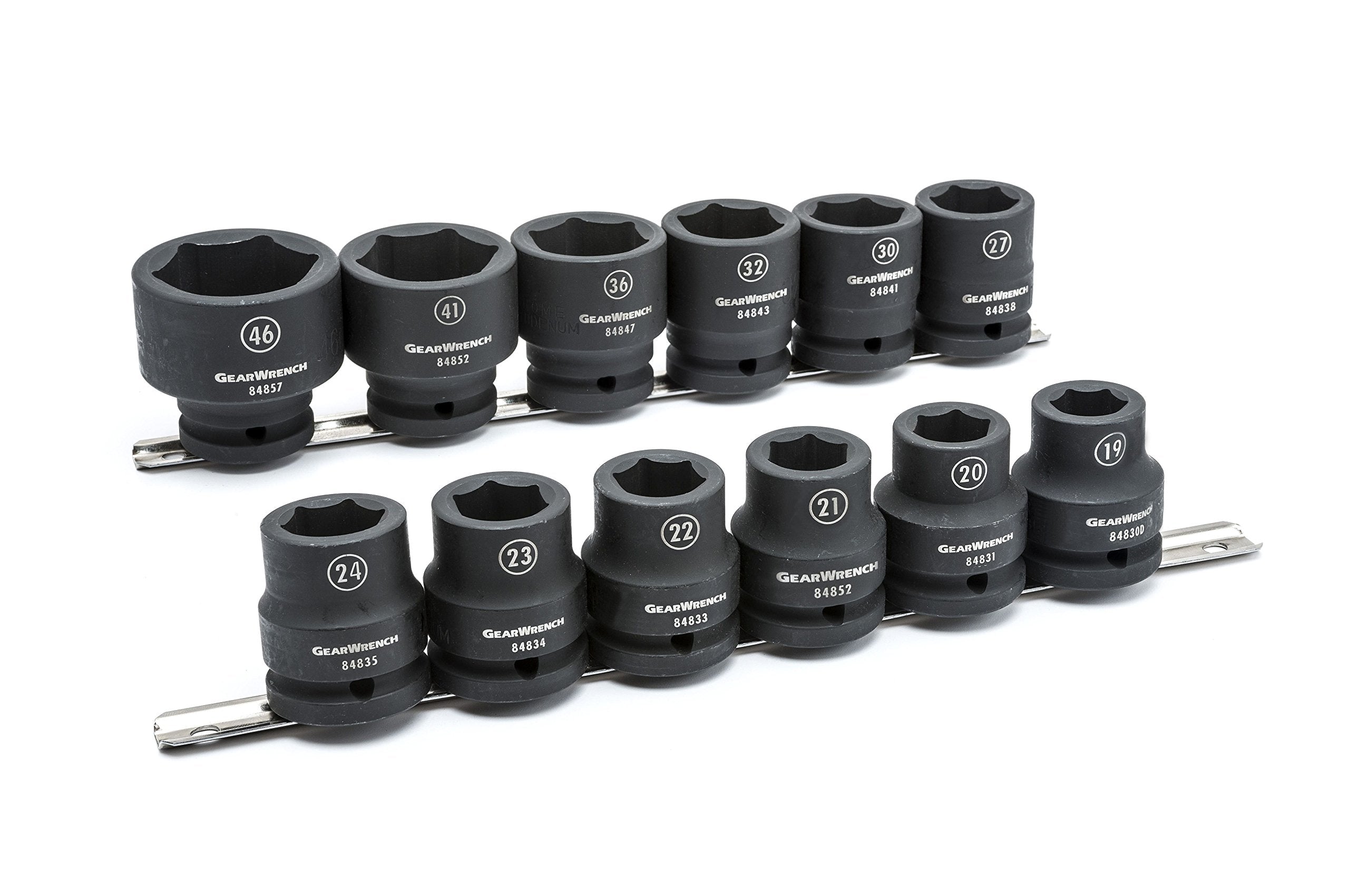 3/4" Drive GEARWRENCH Standard Impact Metric Socket Set 12 Pc., 6 Point - 84958