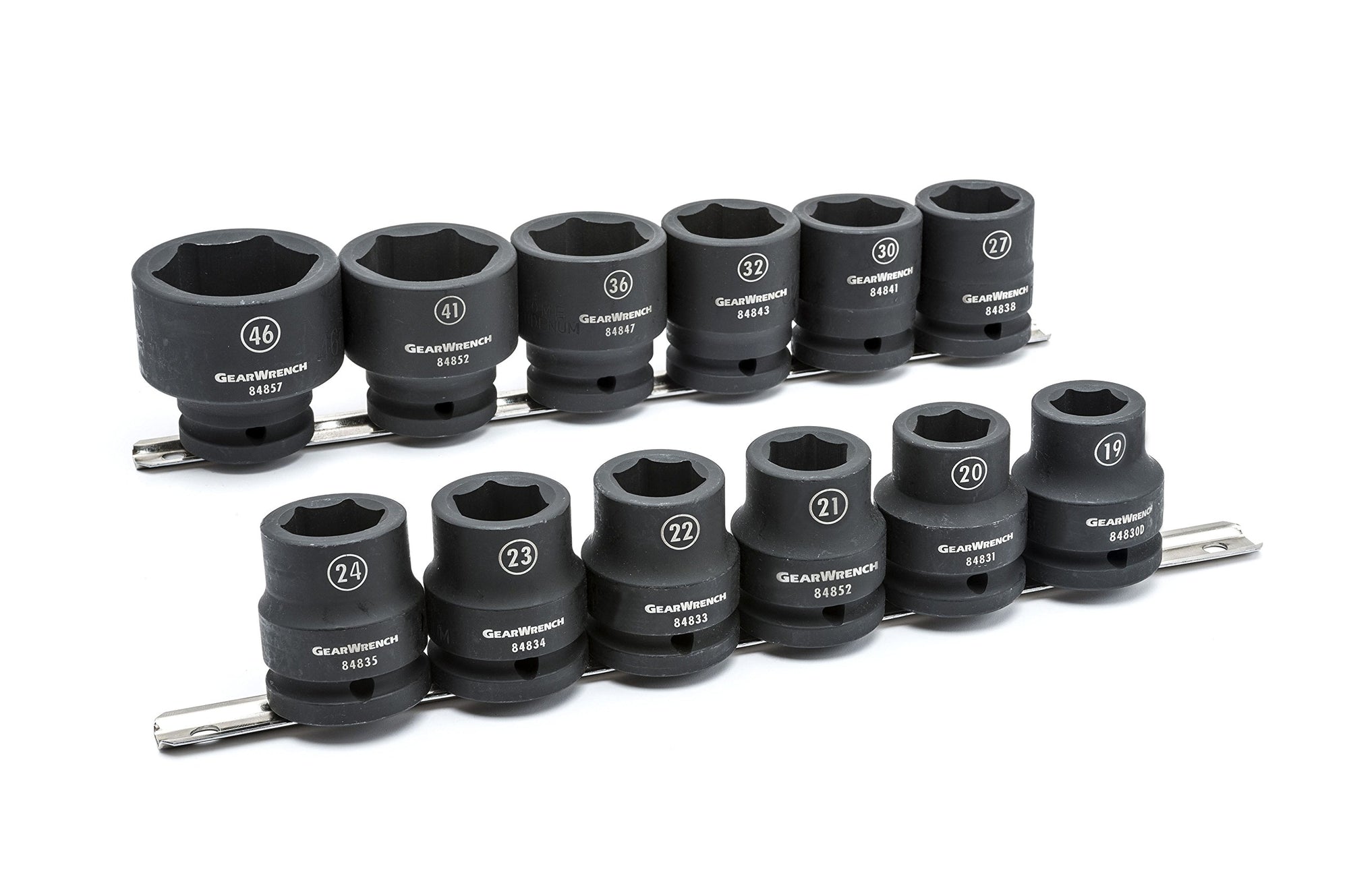 3/4" Drive GEARWRENCH Standard Impact Metric Socket Set 12 Pc., 6 Point - 84958