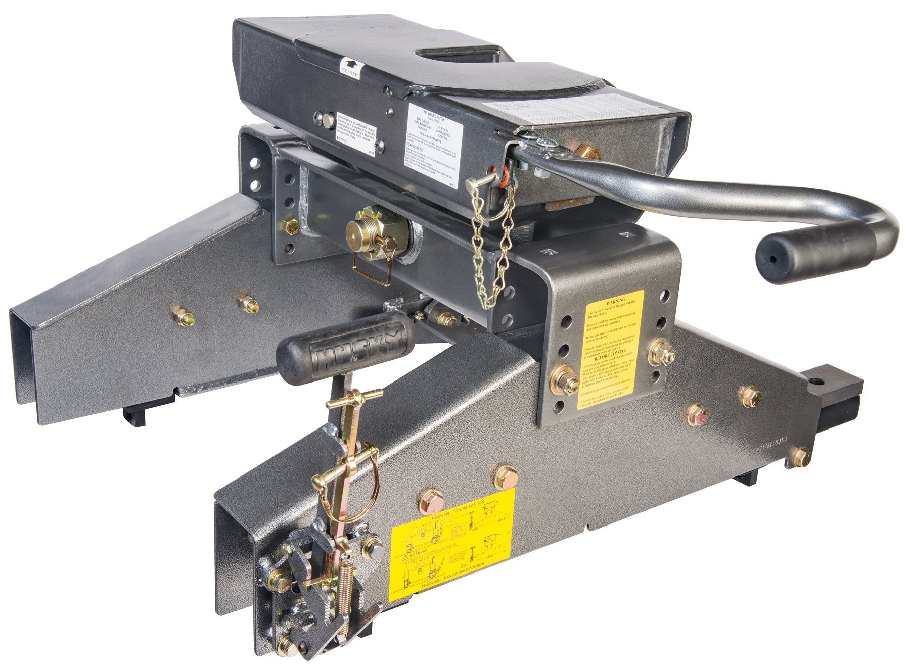 Husky 31690 Wrap Around Jaw 5th Wheel Hitch with Glider, 26K-W 26,000 lb Capacity