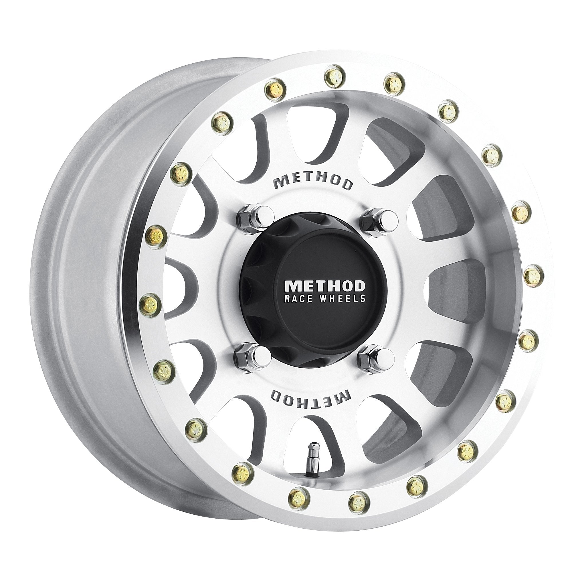Method Race Wheels 401 Raw Machined UTV Beadlock 14x7" 4x156", 38mm offset 5.3" Backspace, MR40147046352B