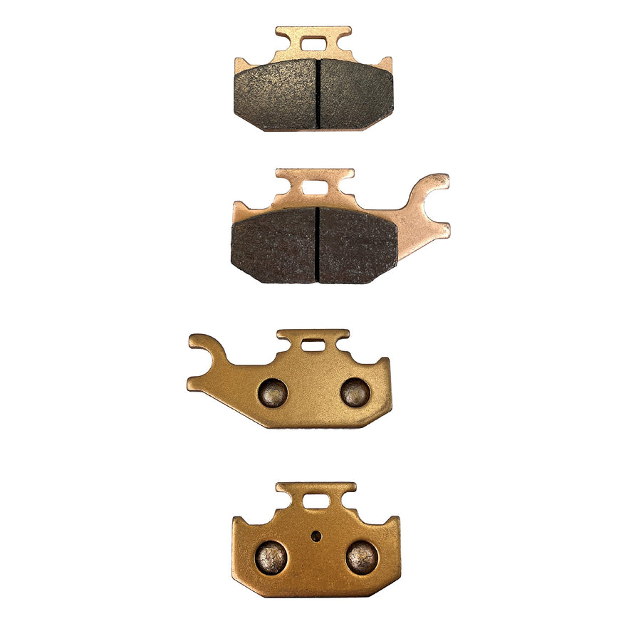Demon Powersports Rear Left Front Left Sintered Brake Pads for Suzuki KingQuad 400/450/500/750, Sintered Metallic Material for Better Grip, Reduced Brake Fade (See Fitment Details in Description)