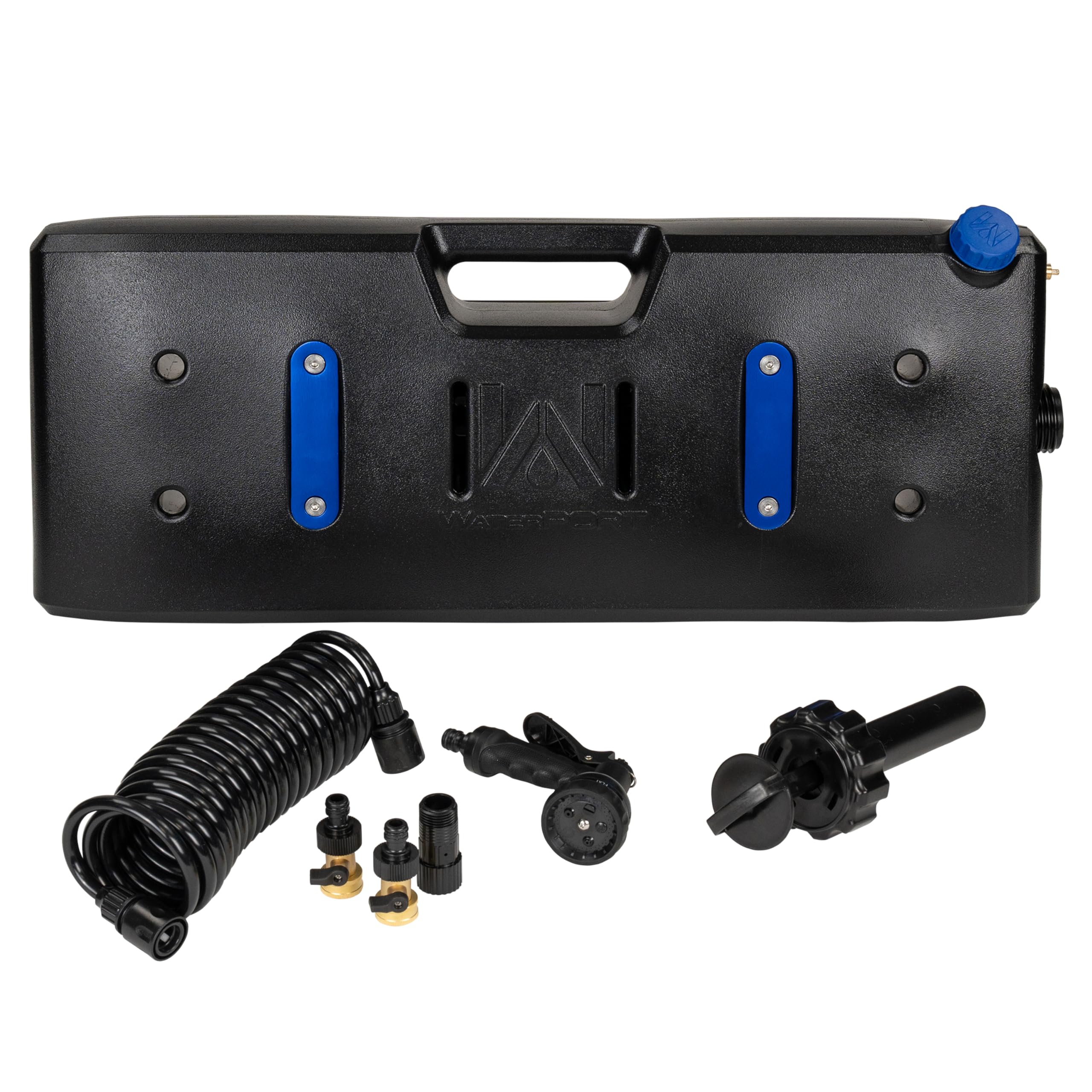 5-Gallon WaterPORT Overlander Pressurized Water Tank with Hose, Nozzle, and Vehicle Mount