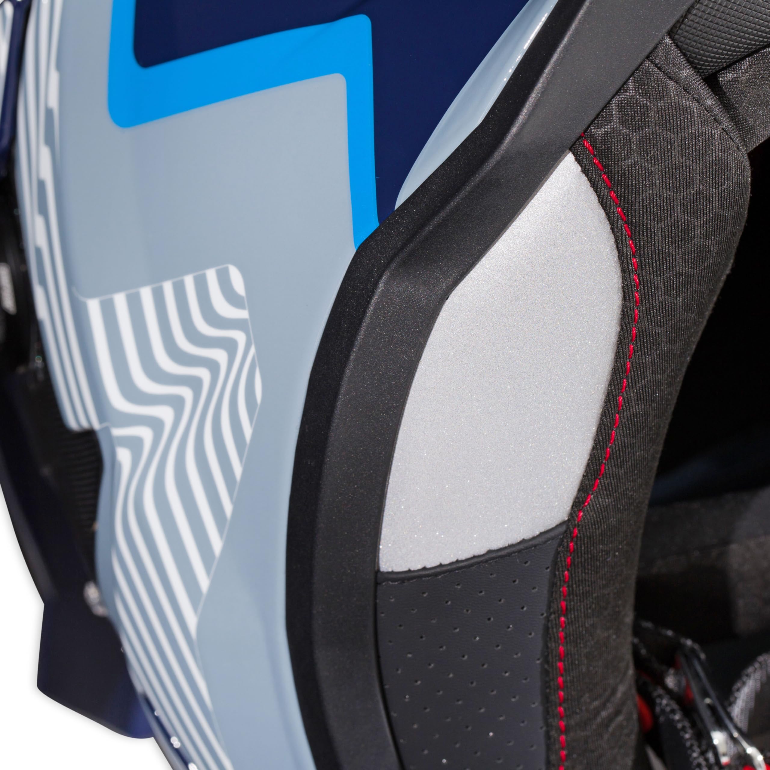 Mojave Blue Simpson Xcursion Bandit Motorcycle Helmet - 2XL | Off Road Dirt Bike UTV Motocross ATV | Full Face | Removable Peak | Clear Pinlock Anti-Fog Visor Shield | DOT ECE Certified (XBMUGR2X)