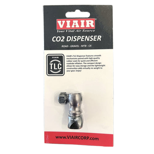 TLC CO2 Bike Tire Inflator Head Viair, Adjustable air Flow, Twist on Cap