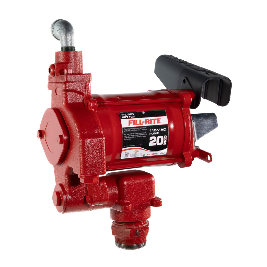 Fill-Rite 115V FR700VN 20 GPM Fuel Transfer Pump (Pump Only Model) | For Gasoline, Diesel, Kerosene, Ethanol Blends, Methanol Blends & Biodiesel up to B20