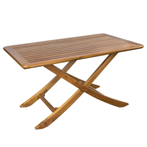 Adjustable Whitecap 60029 Slat-Top Teak Table - Large