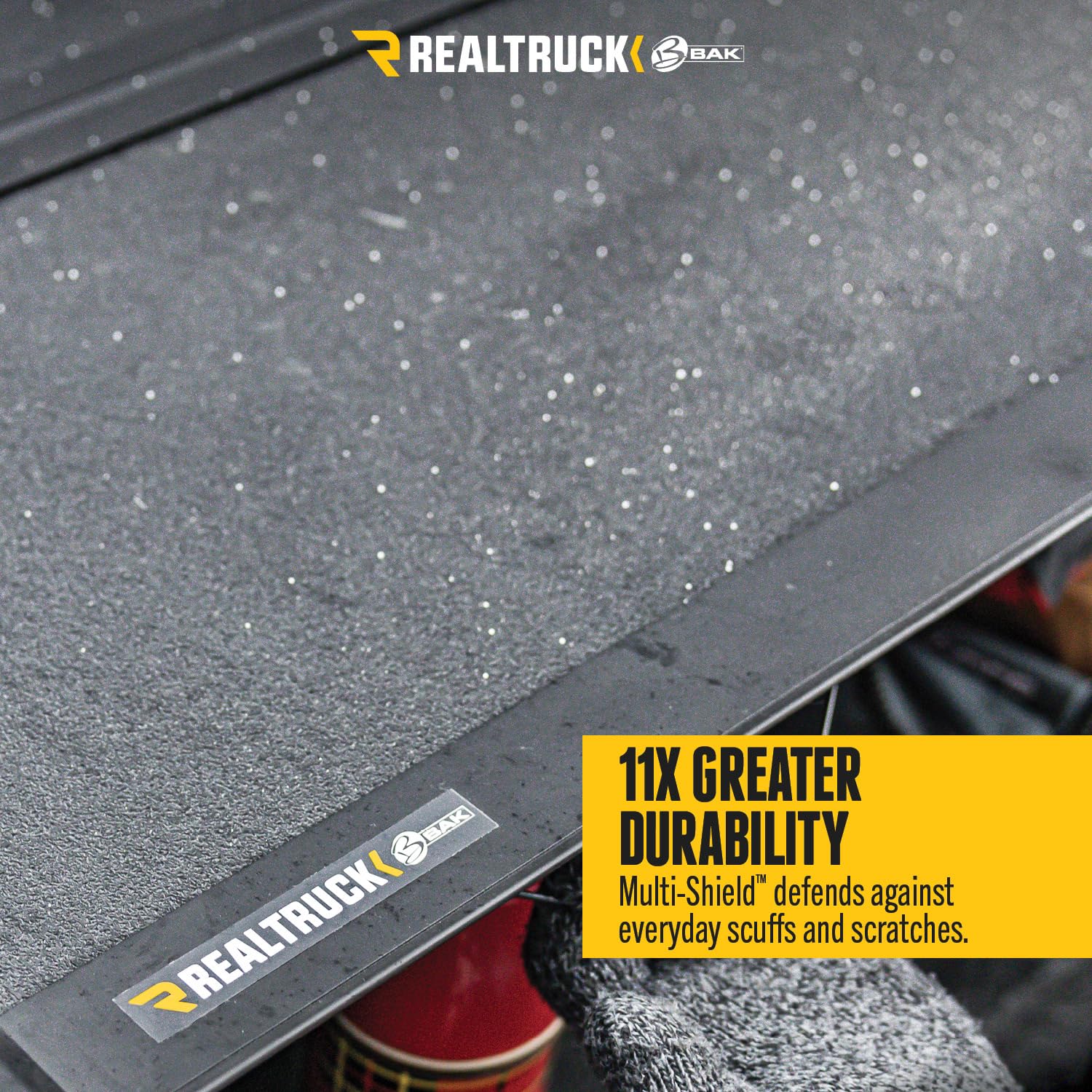 BAK MX4 TS Hard Folding Truck Bed Tonneau Cover | RealTruck | 449332TS | Fits 2019-2023 Ford Ranger 5' 1" Bed (61.2")