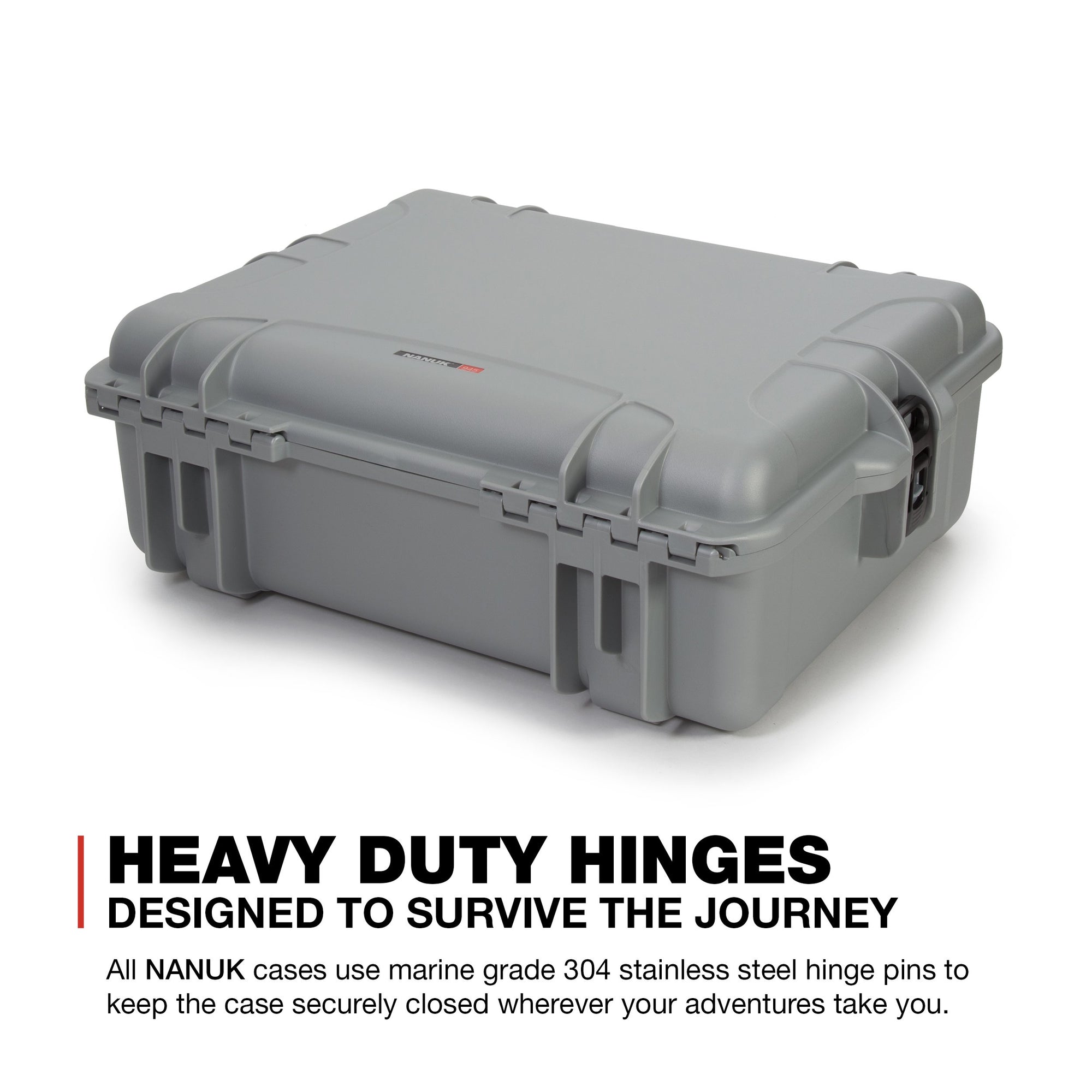 Waterproof Nanuk 945 Hard Case with Padded Dividers - Silver