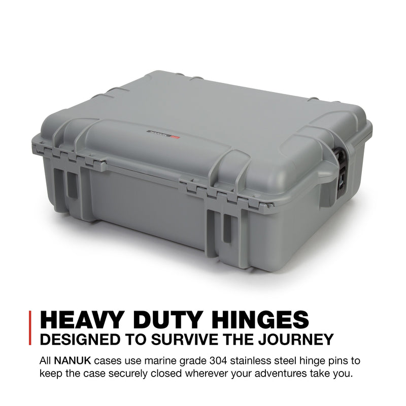 Waterproof Nanuk 945 Hard Case with Padded Dividers - Silver