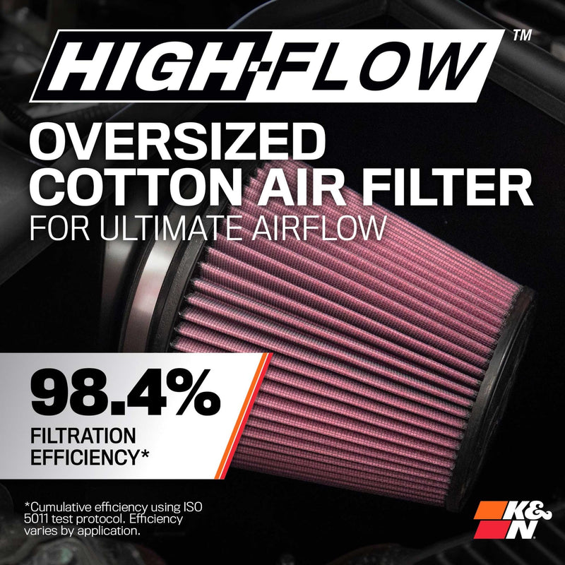 K&N Cold Air Intake System: High-Flow Air Filter, Towing & Increase Performance: Compatible with 2014-2020 Chevy/GMC/Cadillac Silverado 1500, Suburban, Tahoe, Sierra 1500, Yukon, Escalade, 63-3082