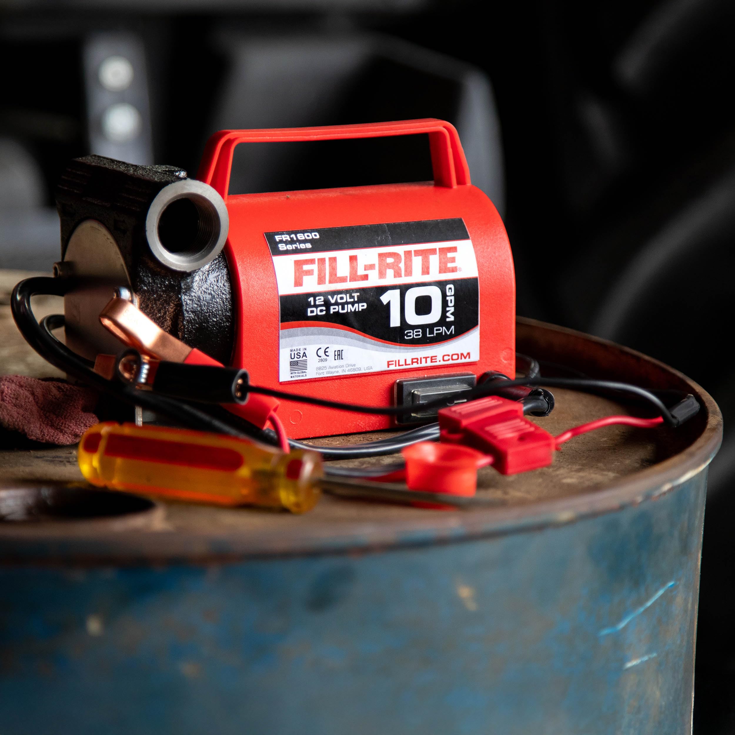 Fill-Rite Portable Diesel Transfer Pump FR1612 (Pump Only w/Power Cable & Battery Clips)